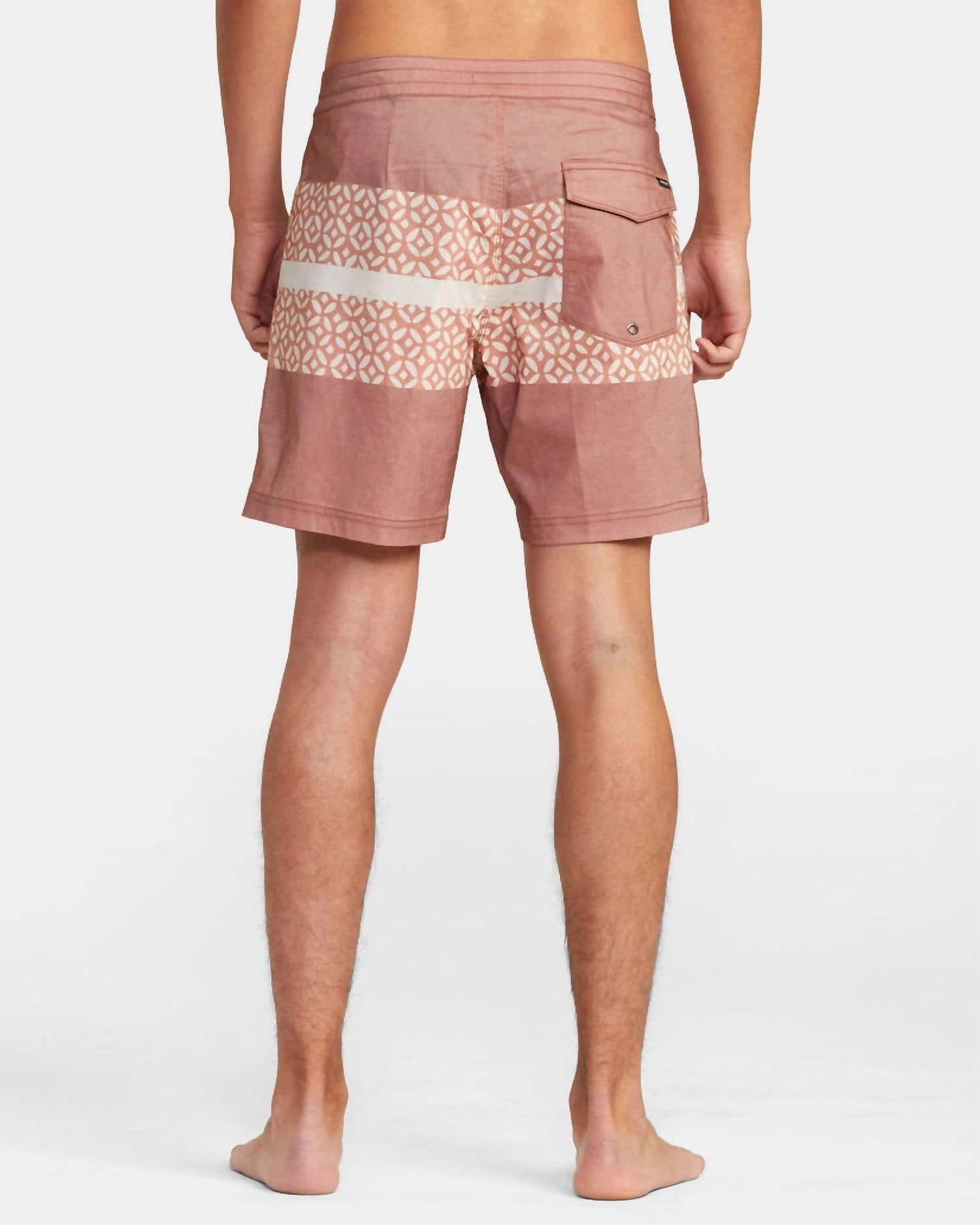 Westport Print Boardshort In Brick