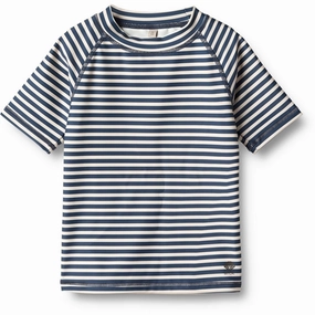 Wheat Indigo Stripe Swim T-shirt Jackie