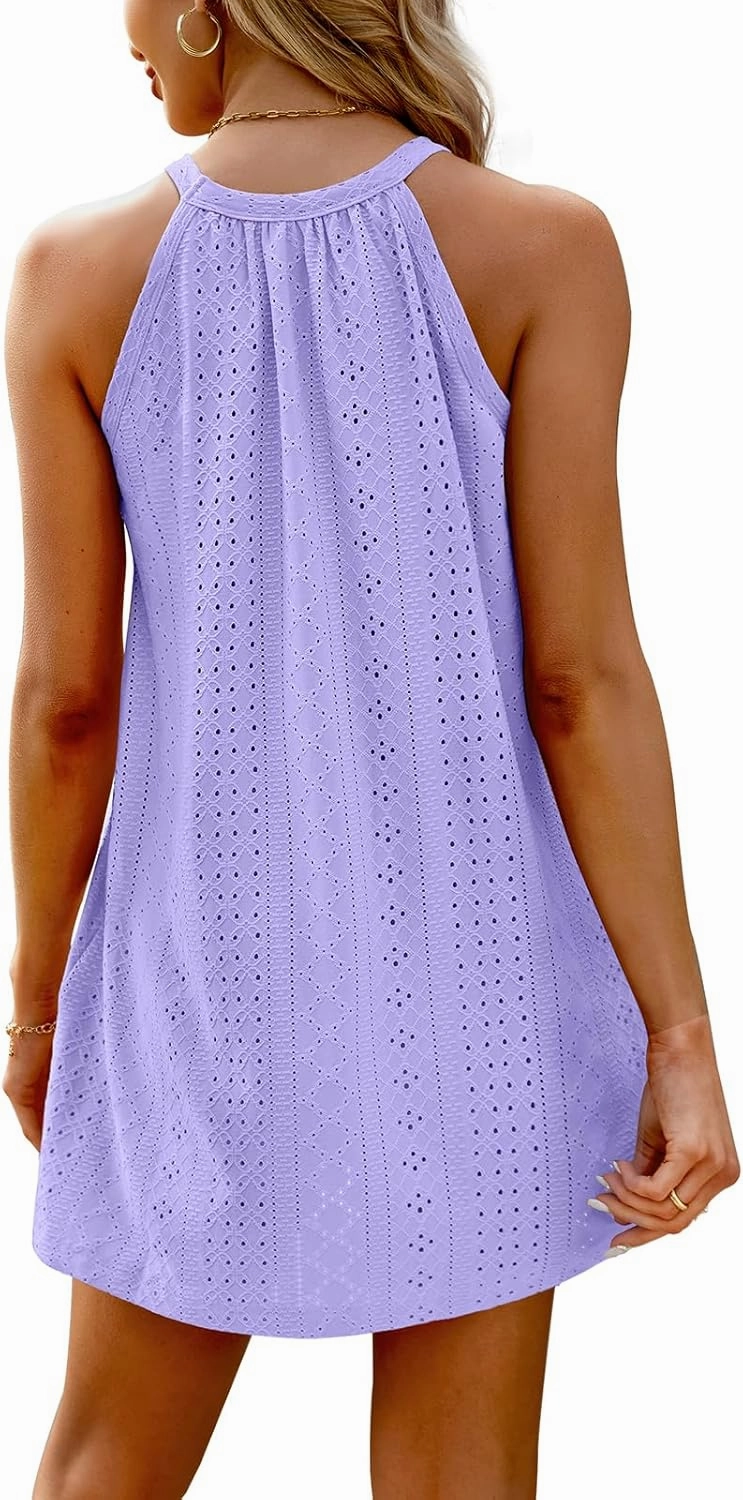 WIHOLL Swimsuit Cover Up for Women Crochet Hollow Out Summer Dresses for Women 2025