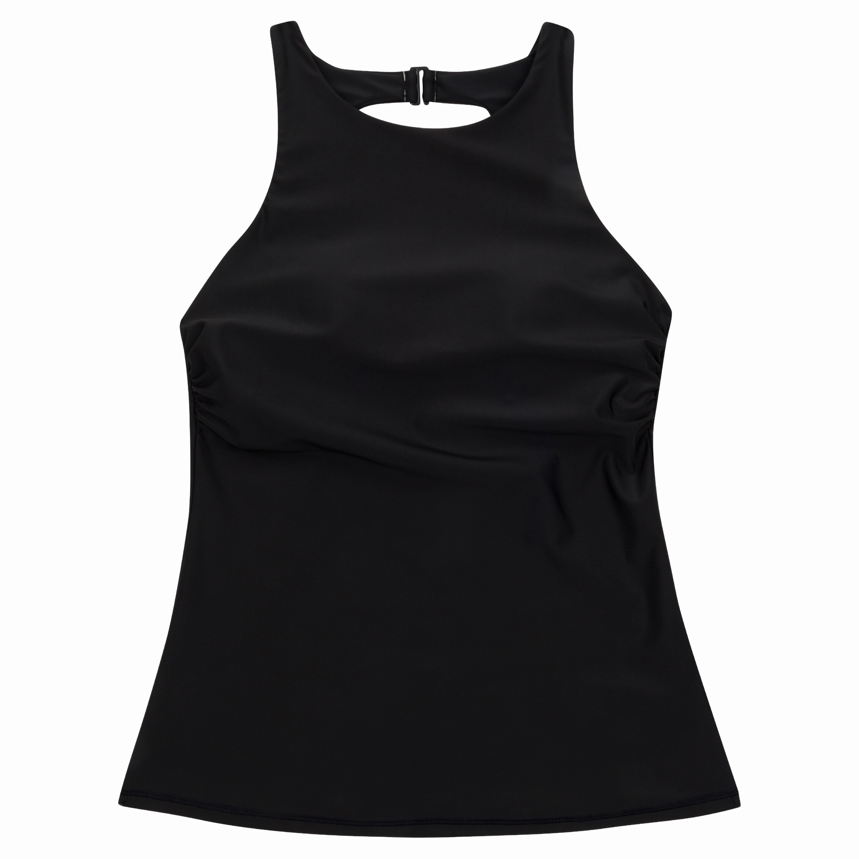 Women???s High Neck Fitted Tankini Top | ???Black???