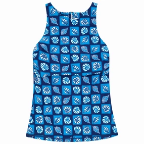 Women???s High Neck Fitted Tankini Top | ???Coastal"