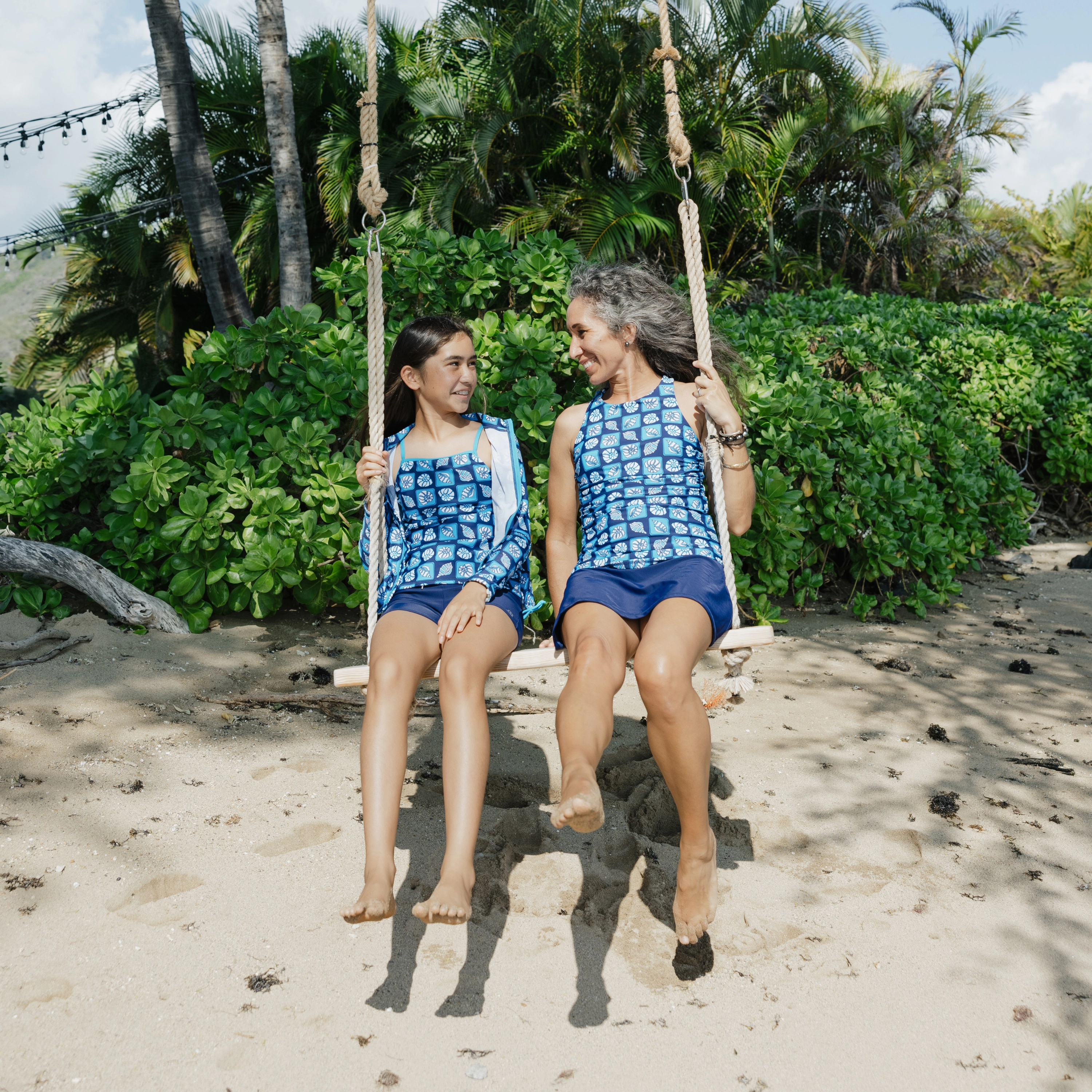 Women???s High Neck Fitted Tankini Top | ???Coastal"