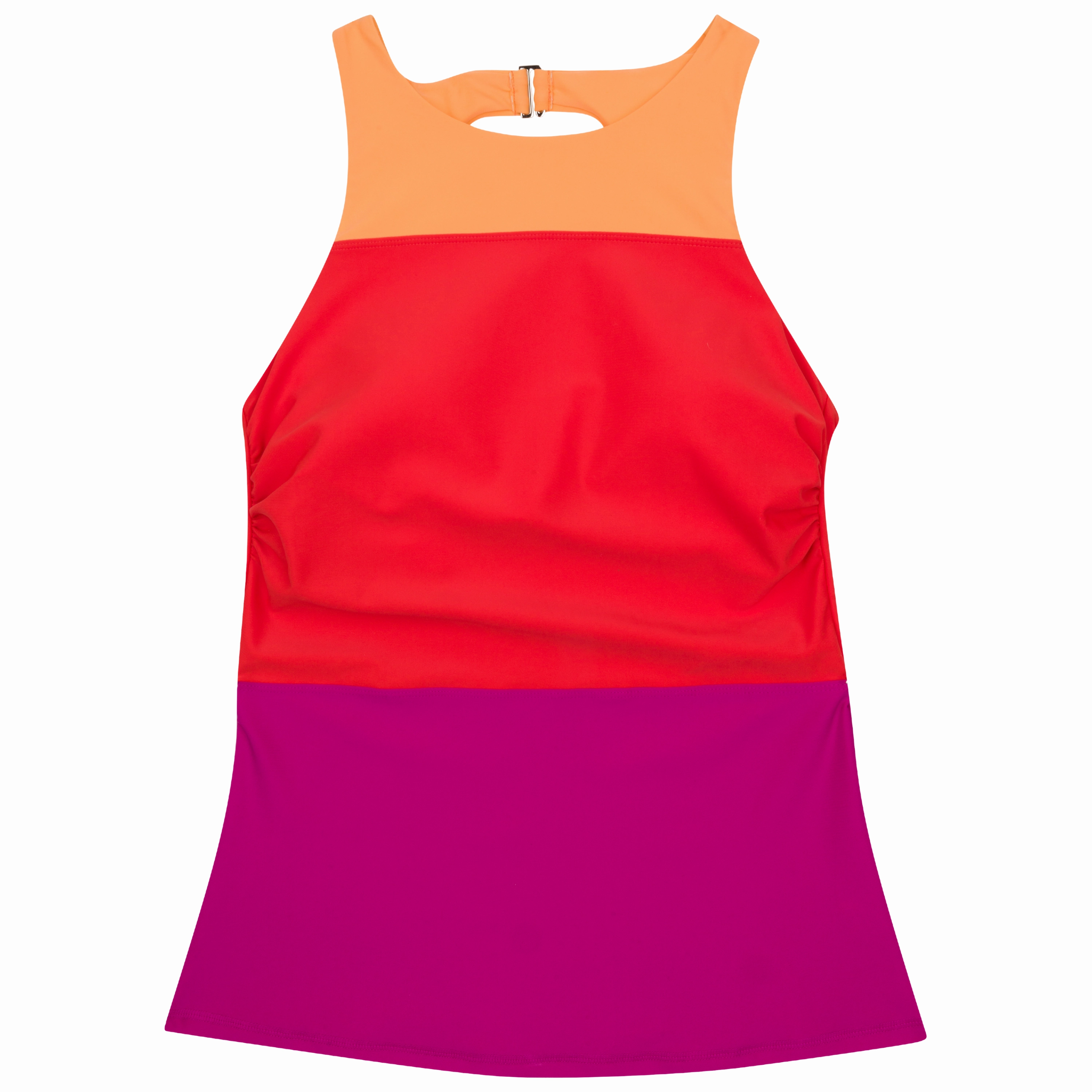 Women???s High Neck Fitted Tankini Top | ???Color Pop???