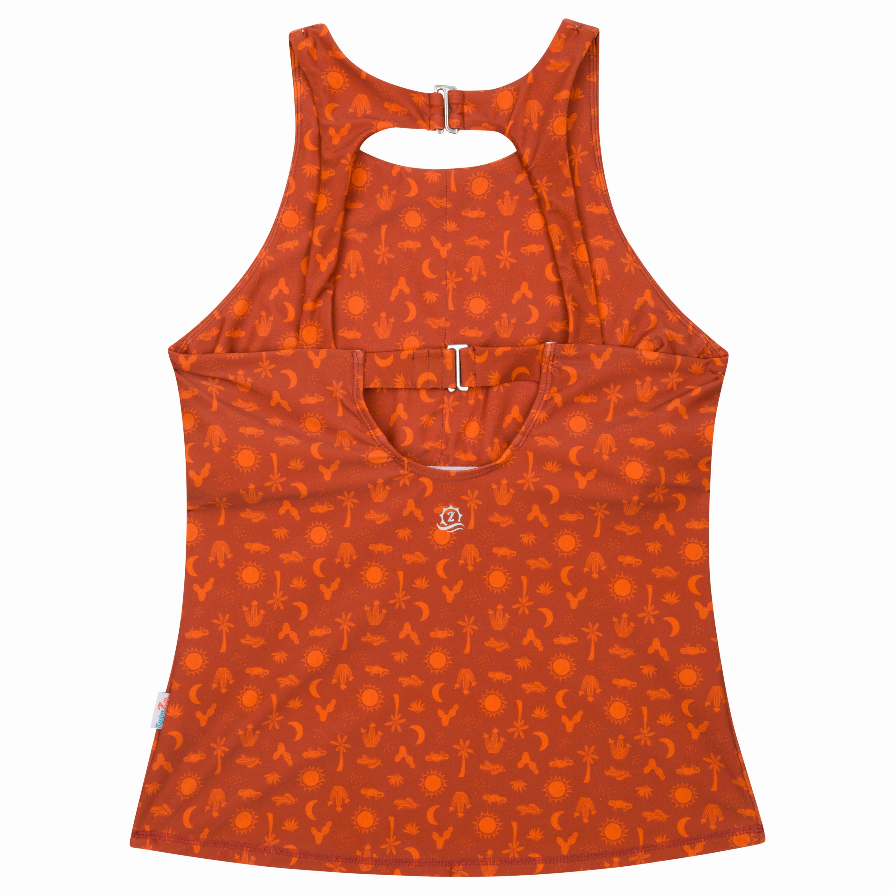 Women???s High Neck Fitted Tankini Top | ???Desert???