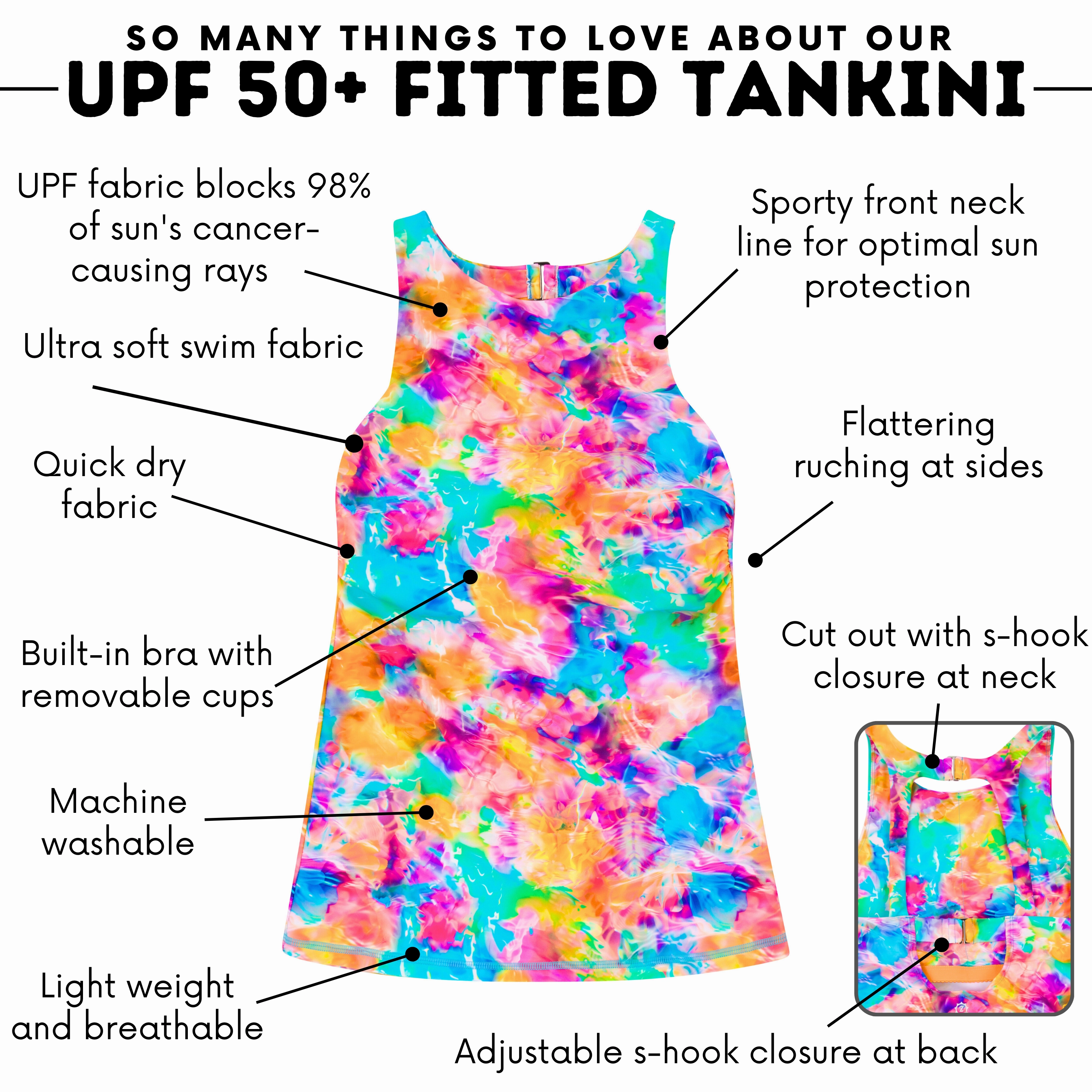 Women???s High Neck Fitted Tankini Top | ???Impressions"