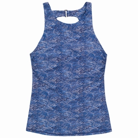 Women???s High Neck Fitted Tankini Top | ???Ocean Breeze???