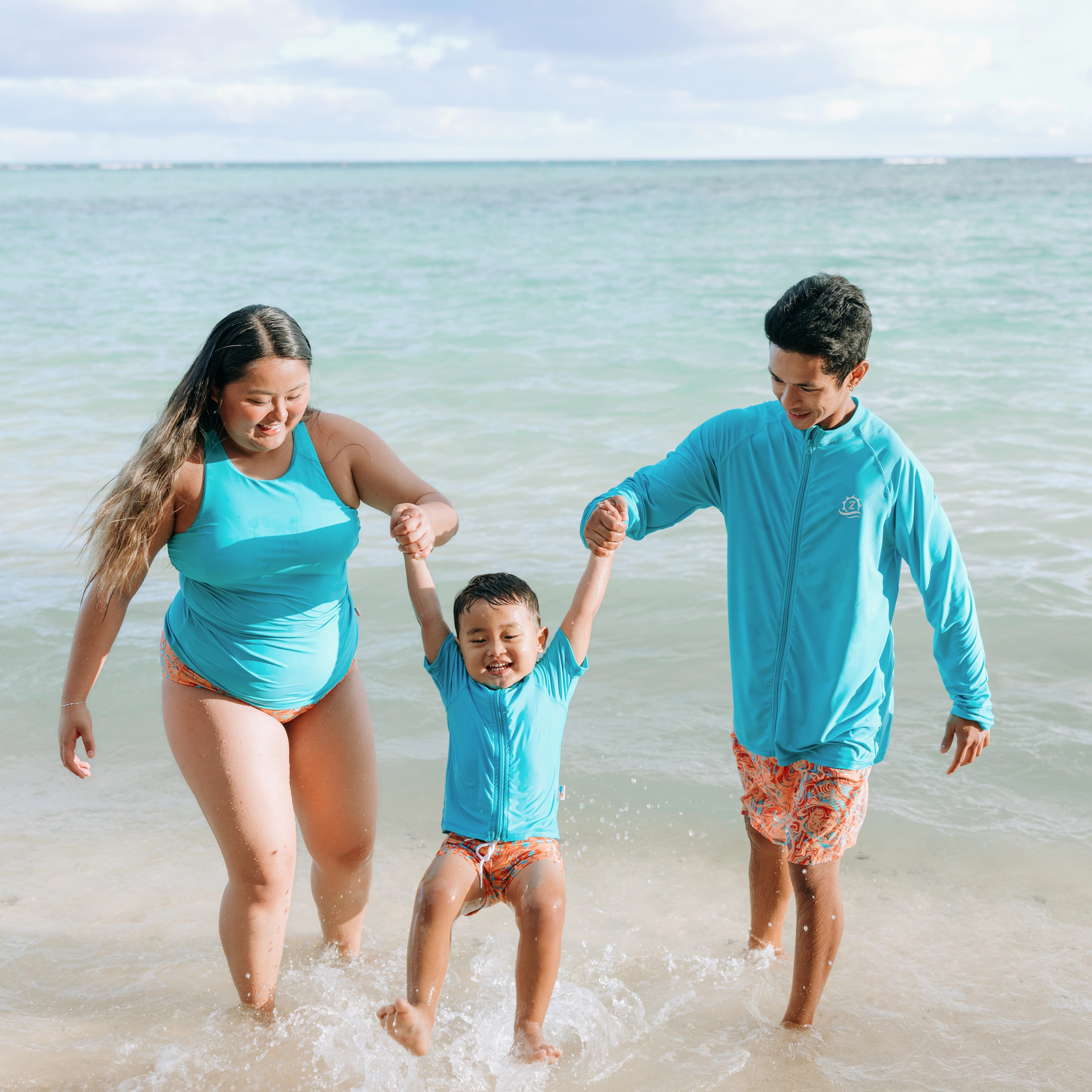 Women???s High Neck Fitted Tankini Top | ???Scuba Blue???