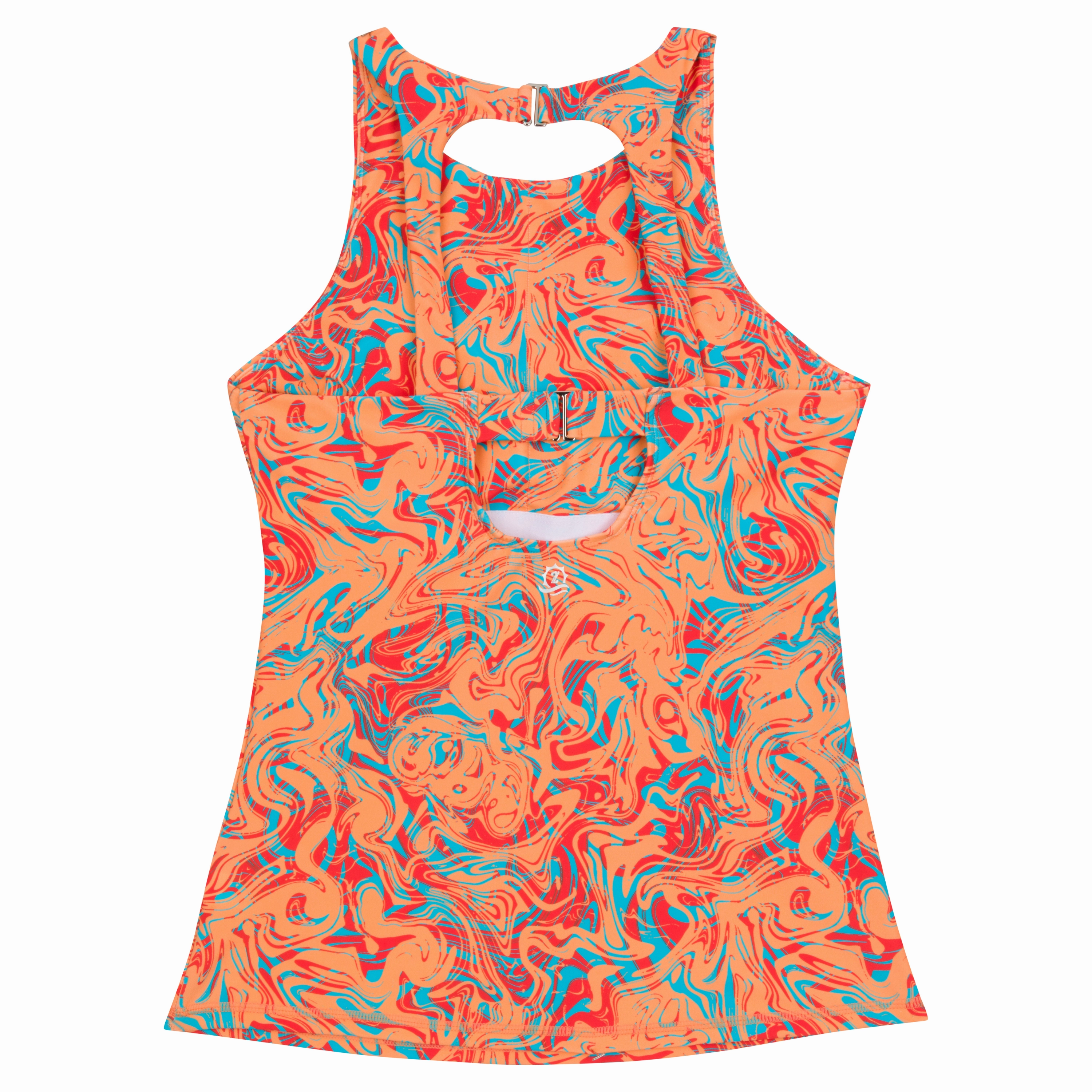 Women???s High Neck Fitted Tankini Top | ???Swirl???