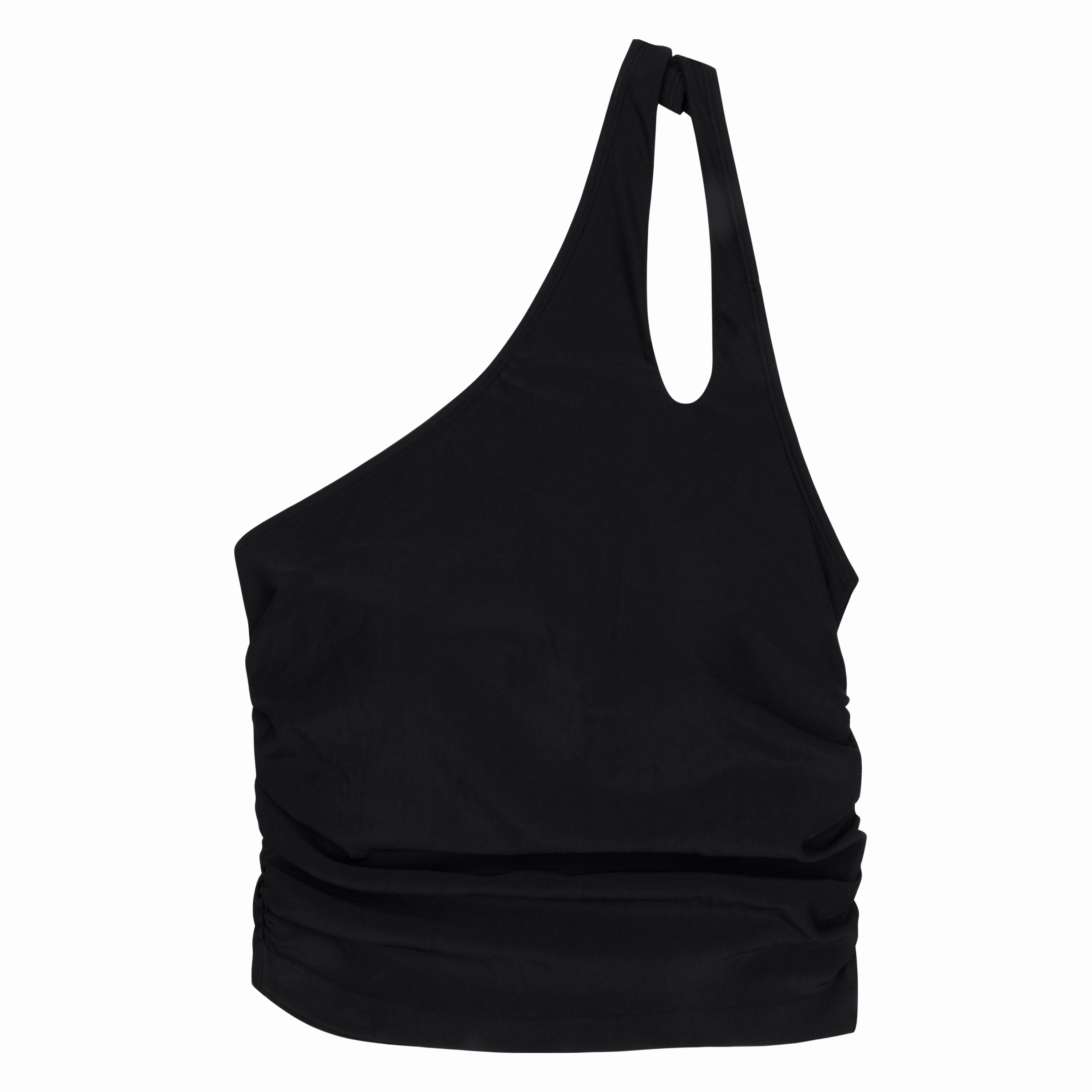 Women???s One Shoulder Crop Tankini Top | ???Black???