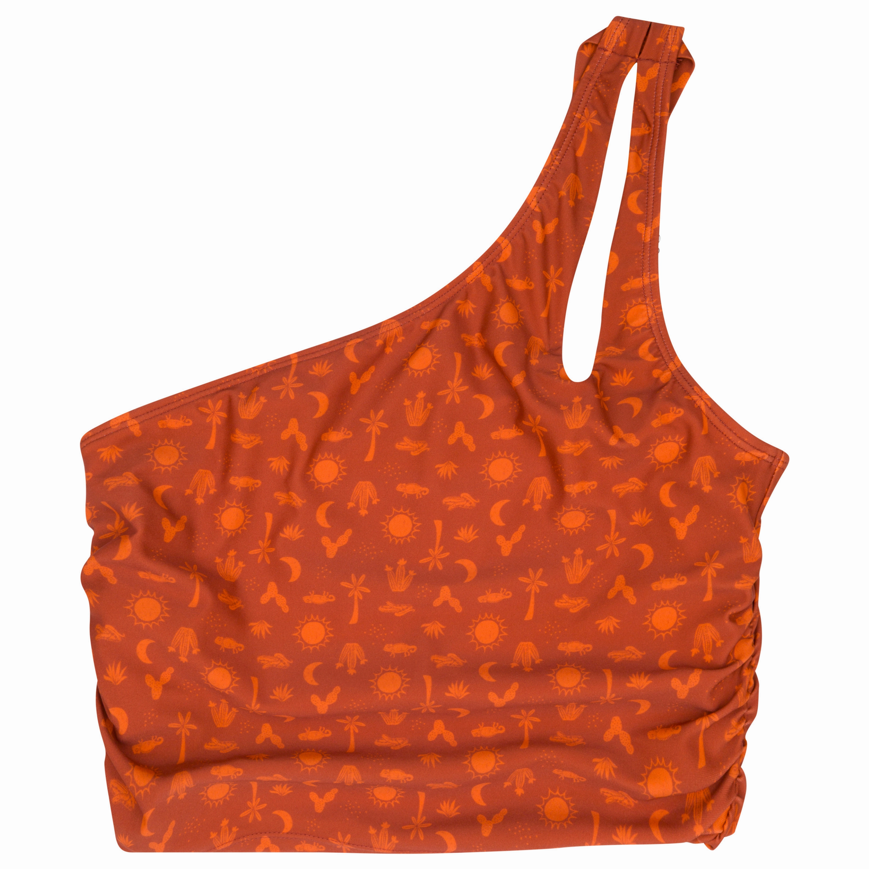 Women???s One Shoulder Crop Tankini Top | ???Desert???