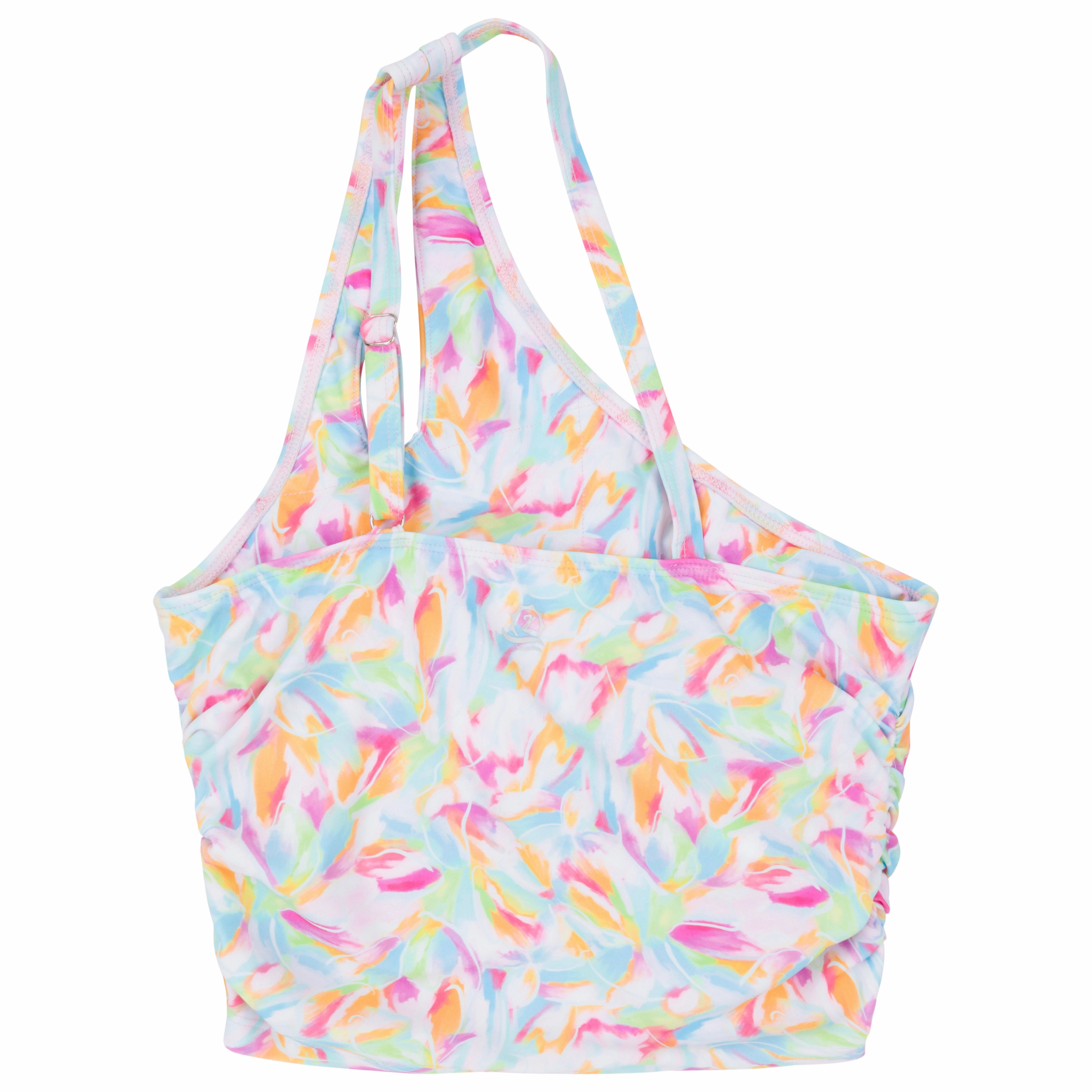 Women???s One Shoulder Crop Tankini Top | ???Petals"