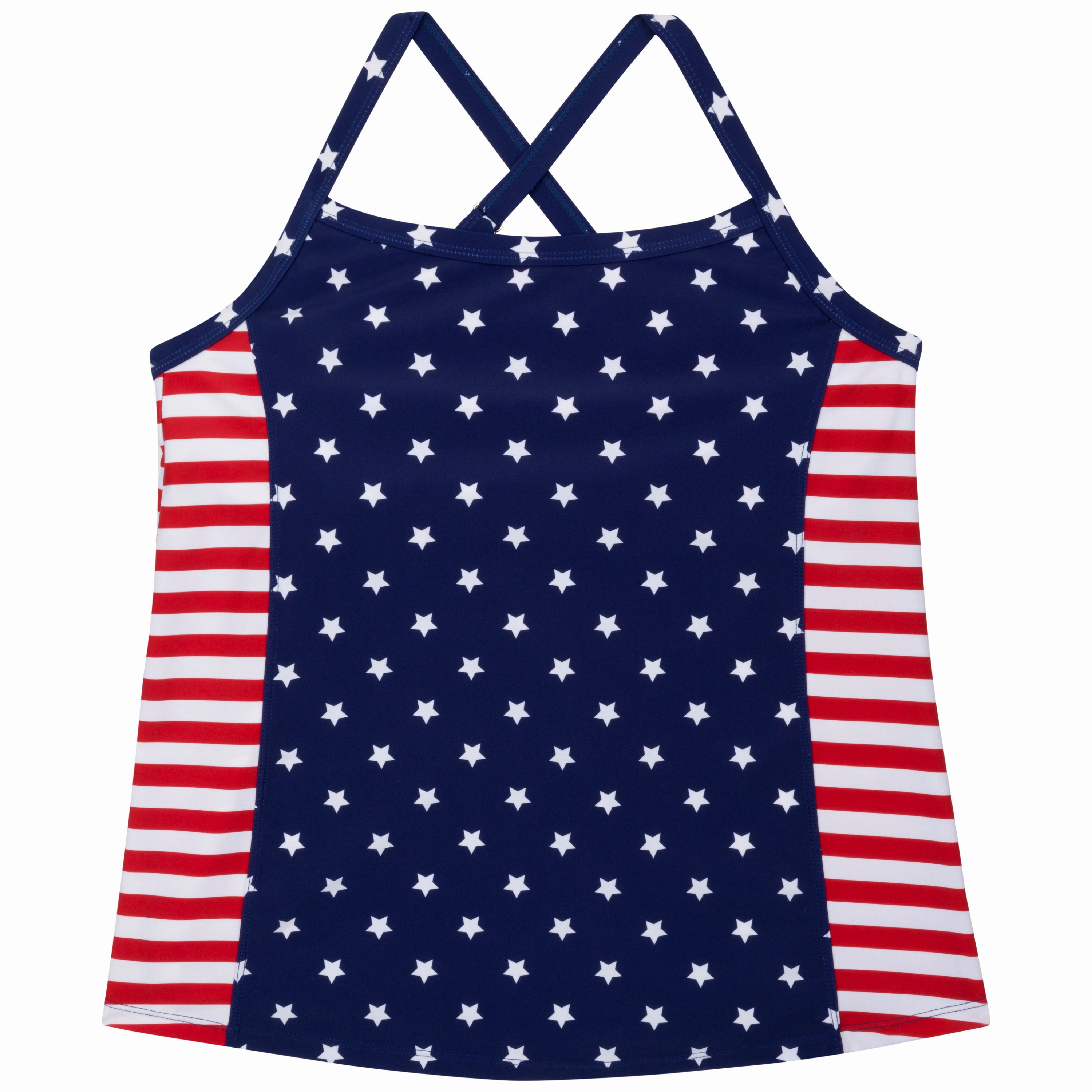 Women???s Strappy A-Line Tankini Top | ???Americana???