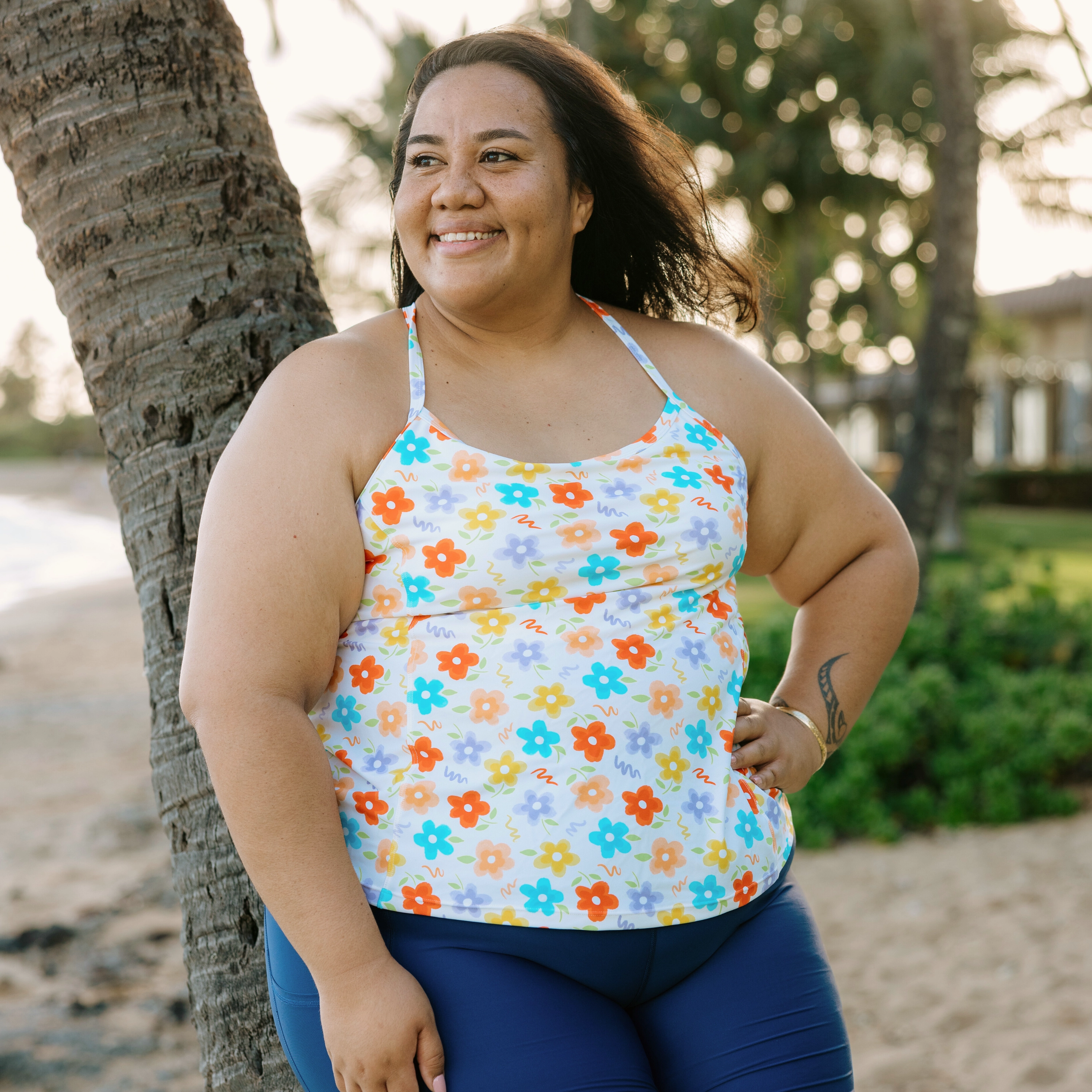 Women???s Strappy A-Line Tankini Top | ???Blossom???