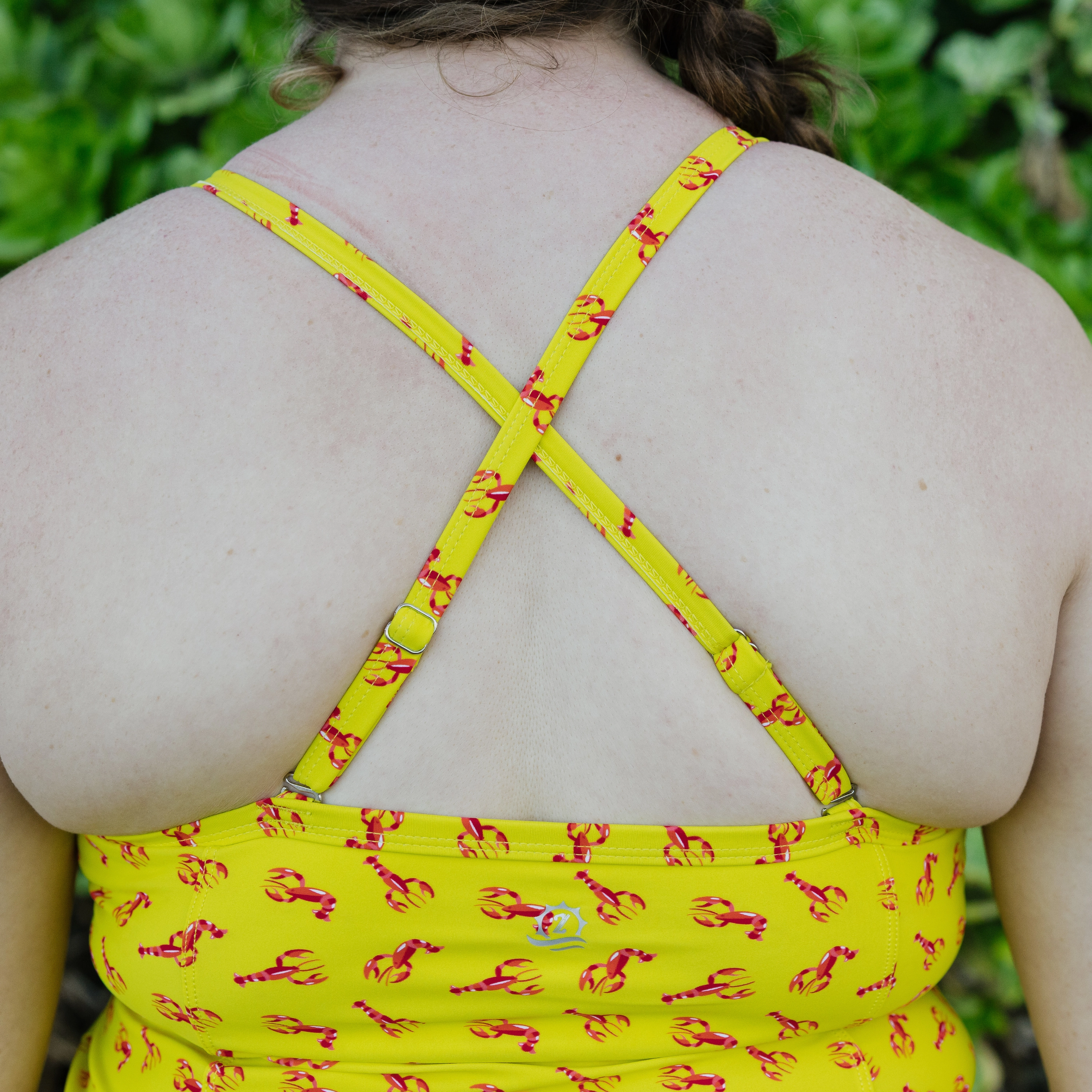 Women???s Strappy A-Line Tankini Top | ???Lobster"
