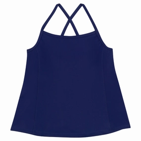 Women???s Strappy A-Line Tankini Top | ???Navy???