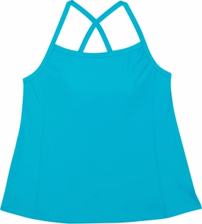 Women???s Strappy A-Line Tankini Top | ???Scuba Blue???