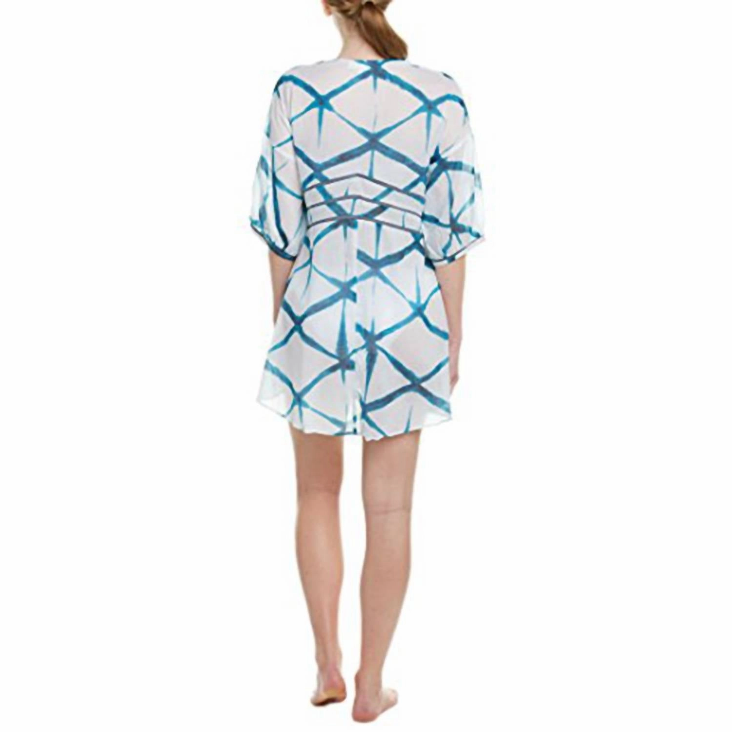 Women Paper Lanterns Kimono Cover Up In Blue
