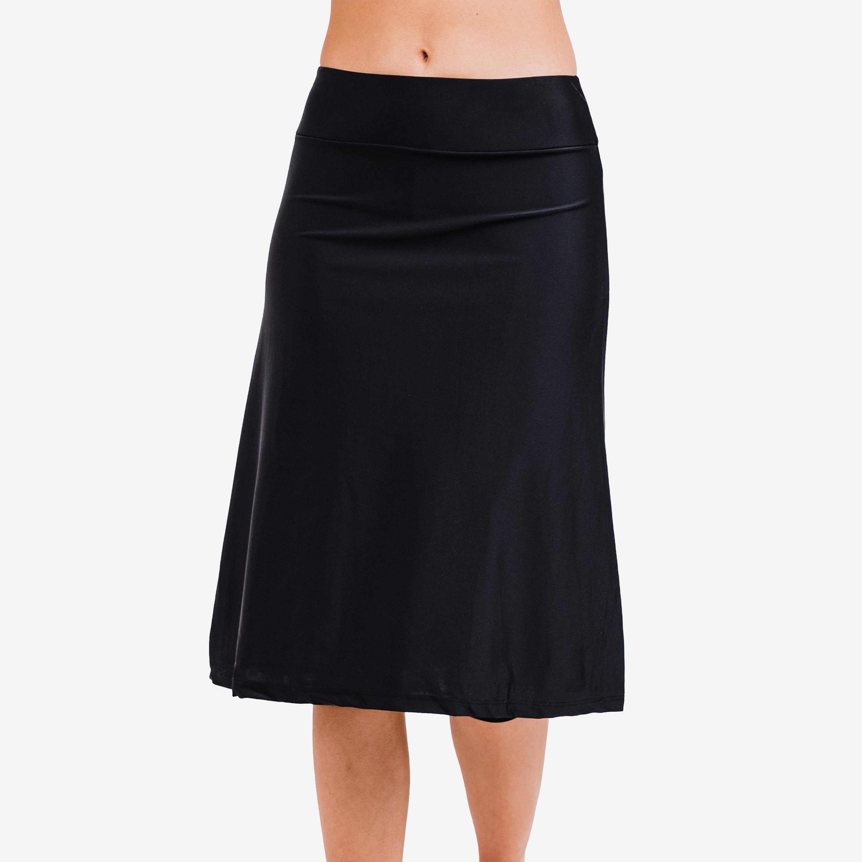 Women's Below The Knee Swim Skirt With Capri Leggings