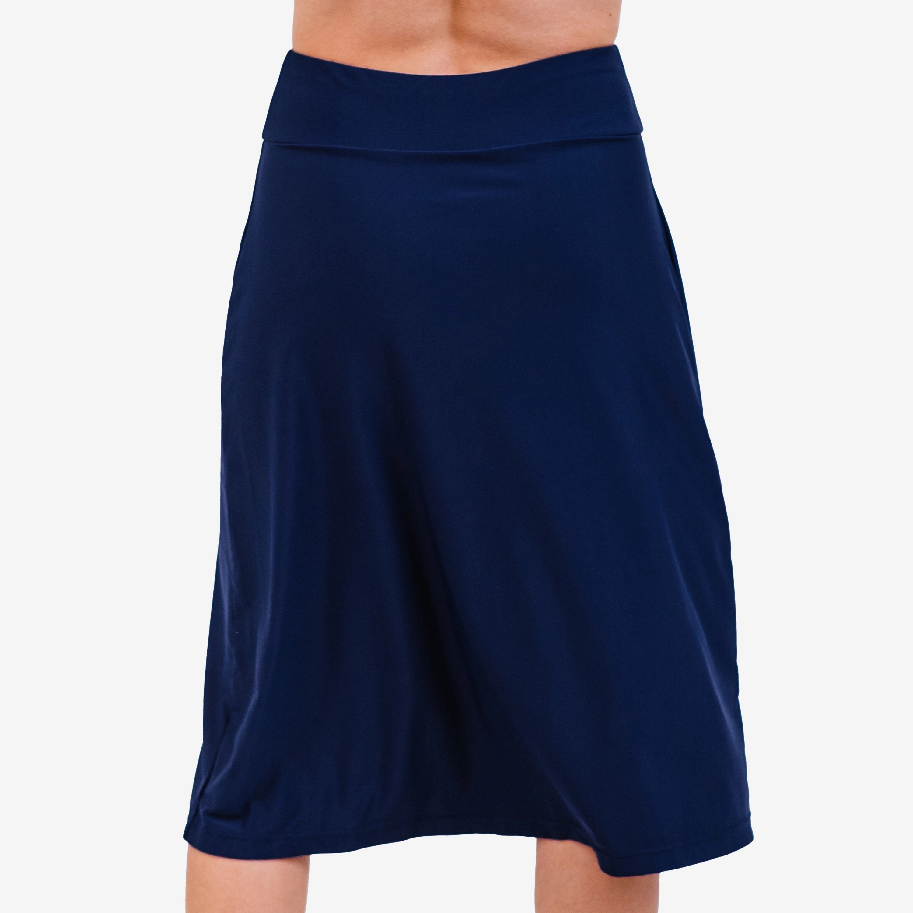Women's Below The Knee Swim Skirt With Capri Leggings
