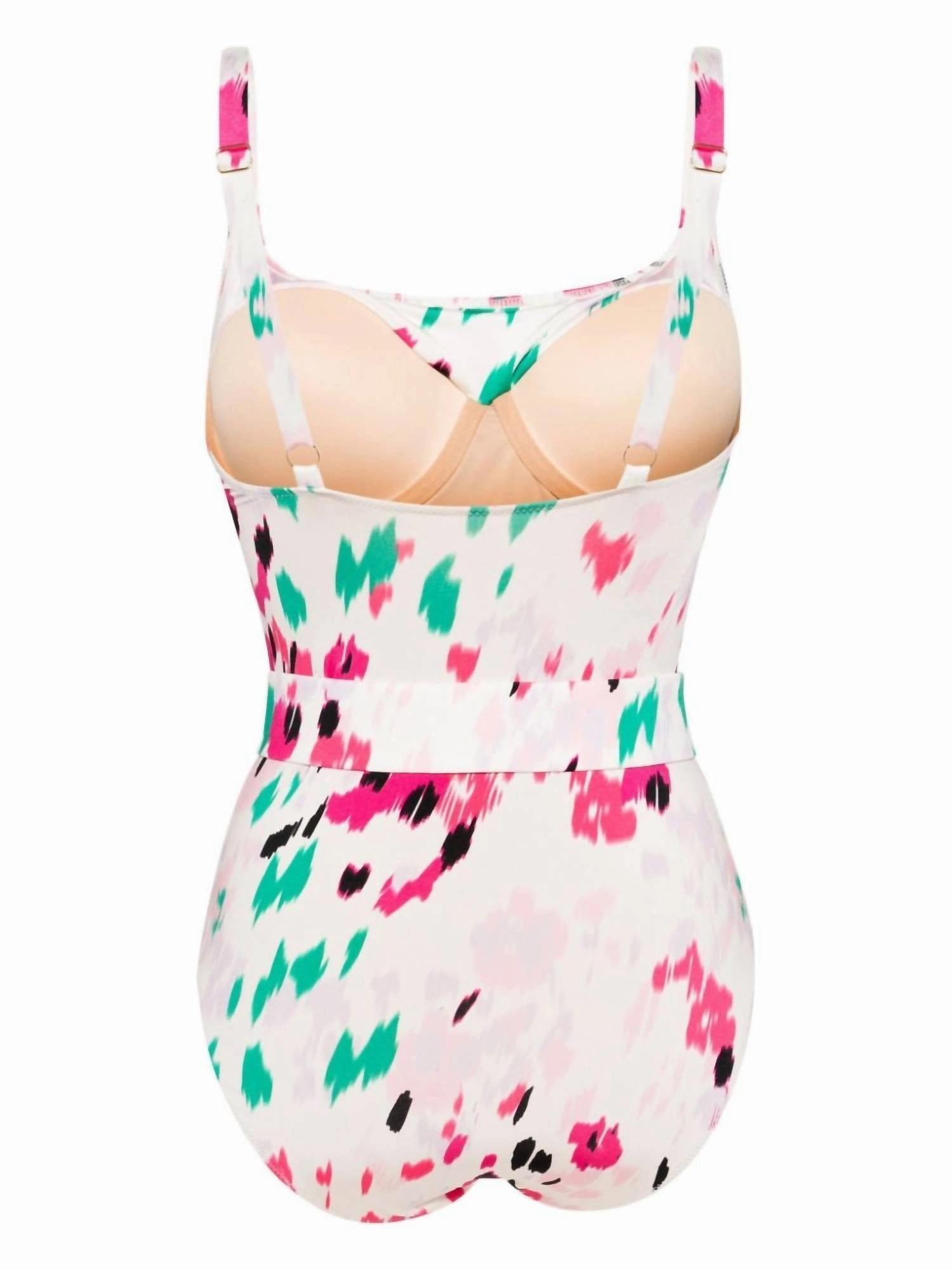 Women's Cassandra Onepiece Belted Swimsuit In Fleur