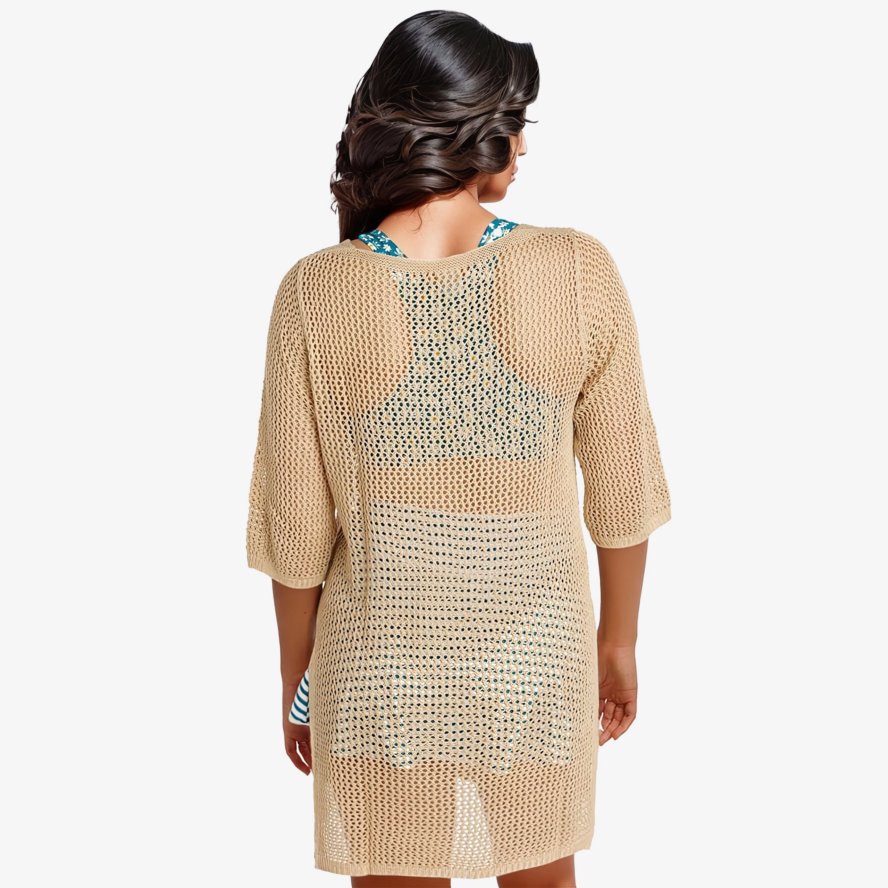 Women's Crochet Beach Cover Up Dress