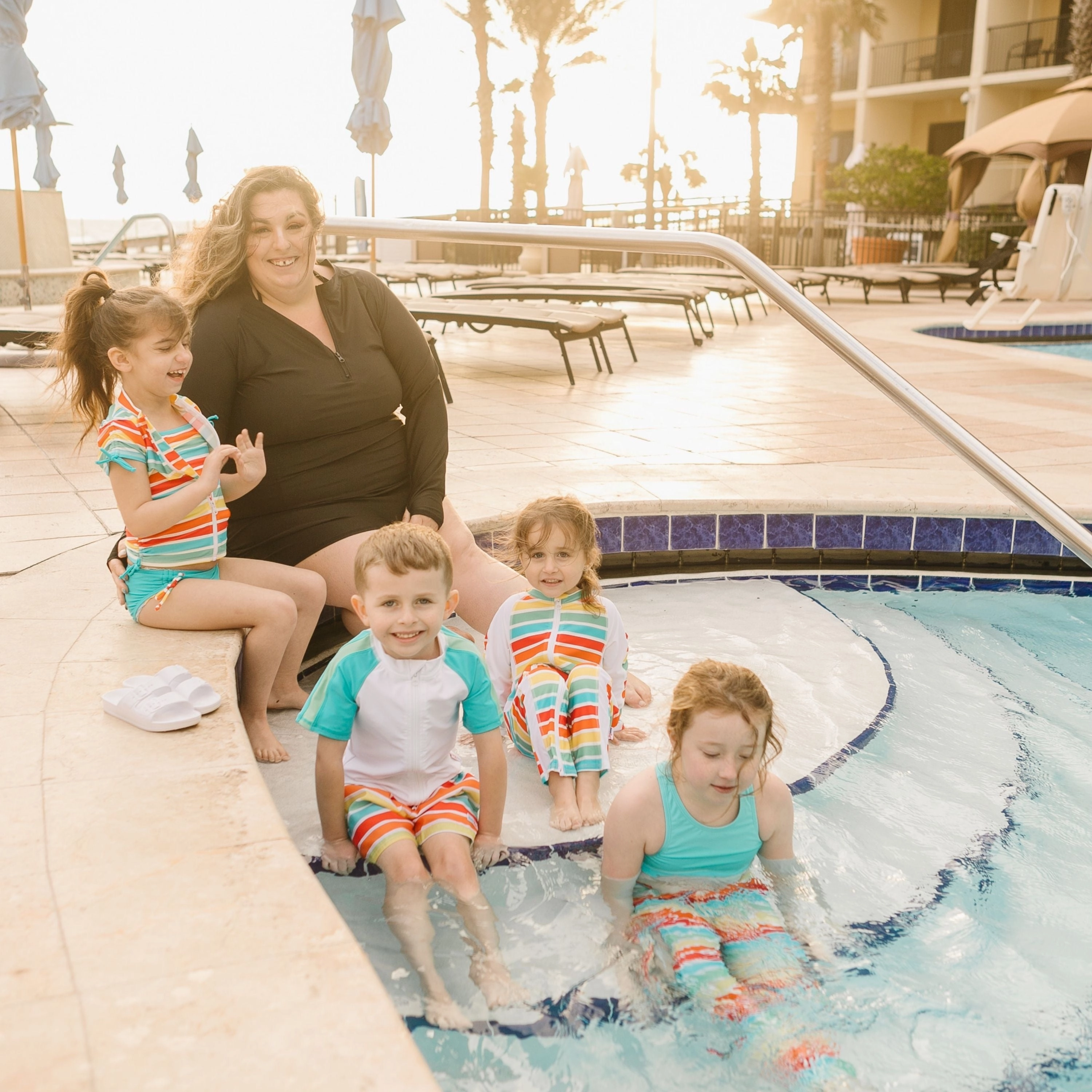 Women's Half Zip Swim Dress Cover Up | "Black"