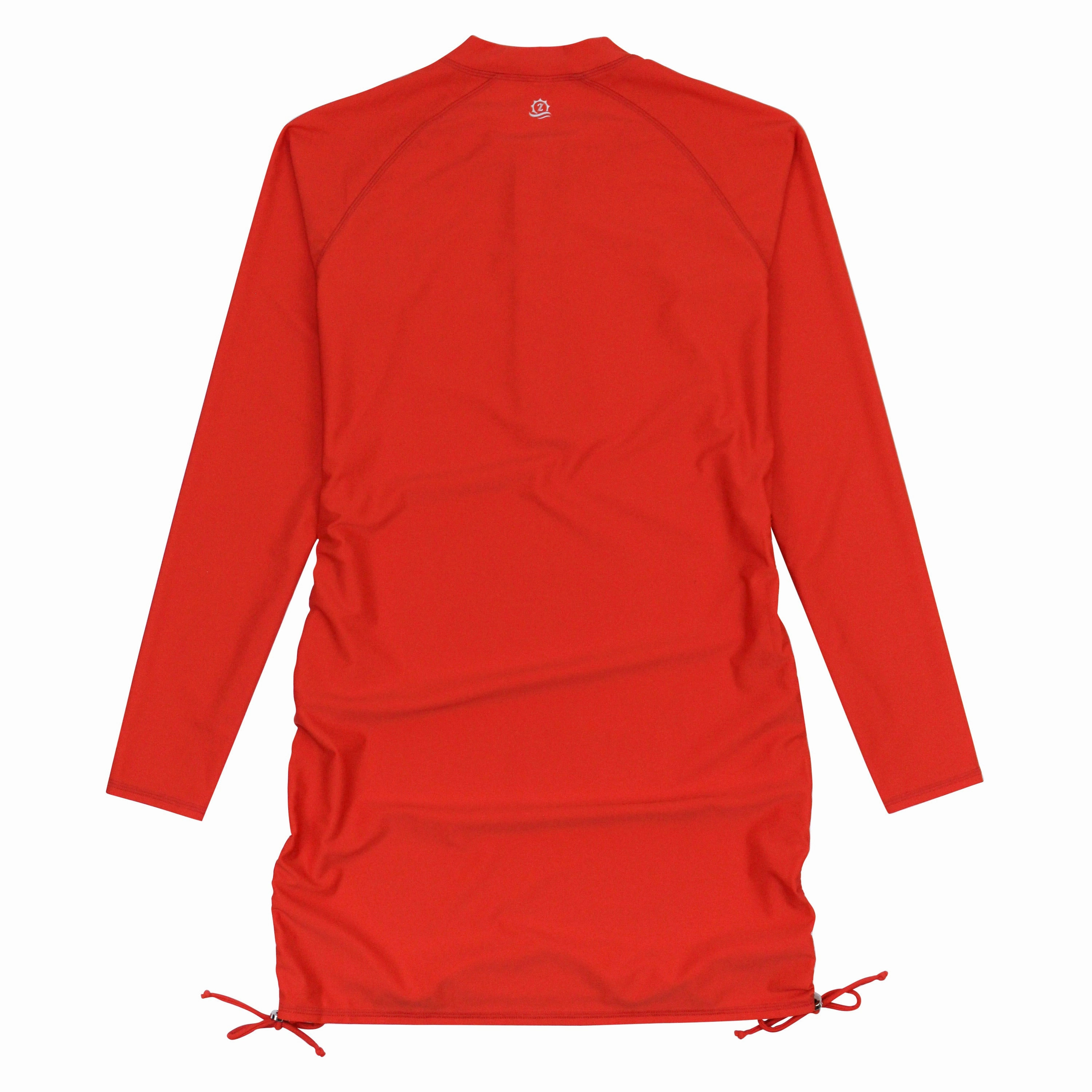 Women's Half Zip Swim Dress Cover Up | "Fiesta Red"