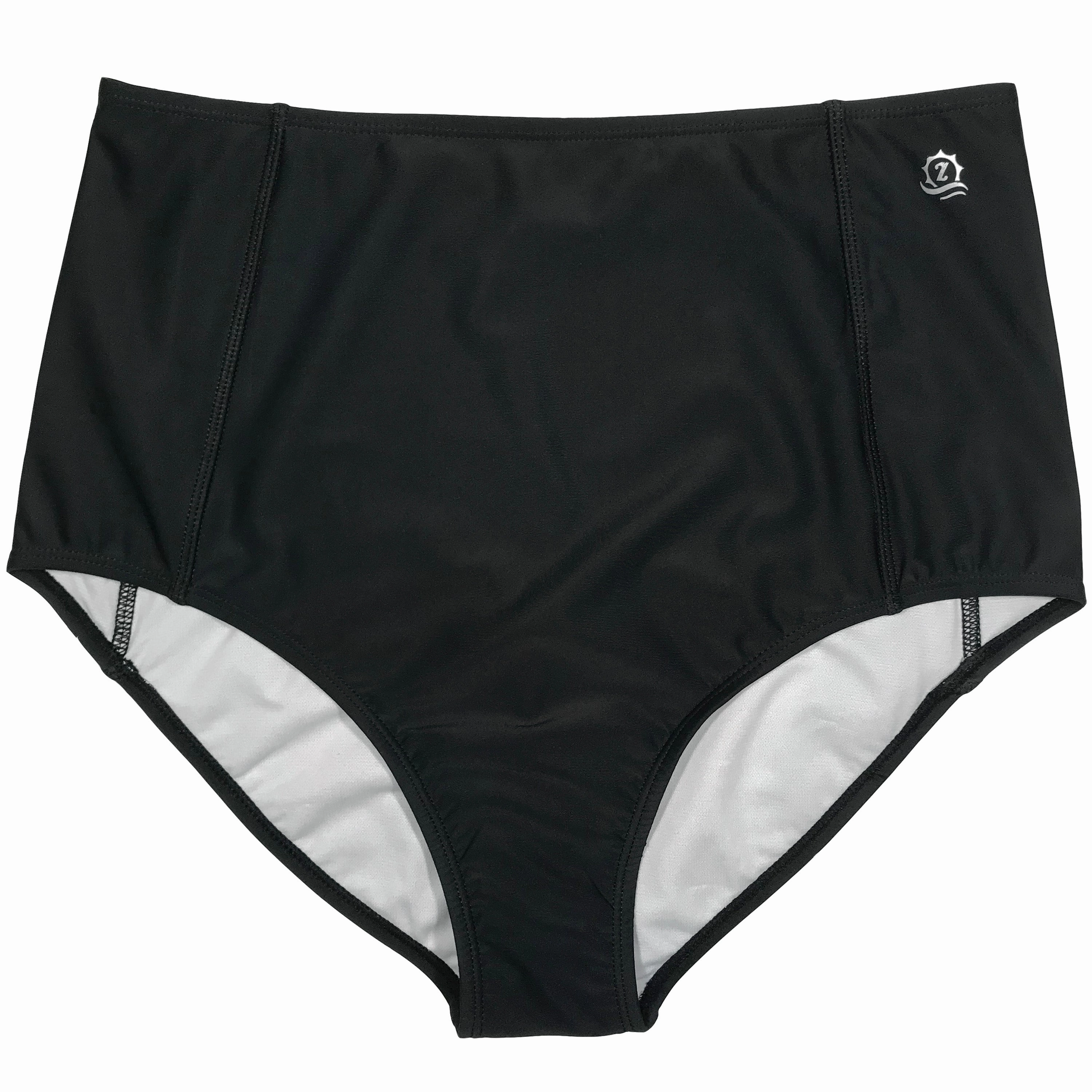 Women's High Waist Bikini Bottoms | "Black"