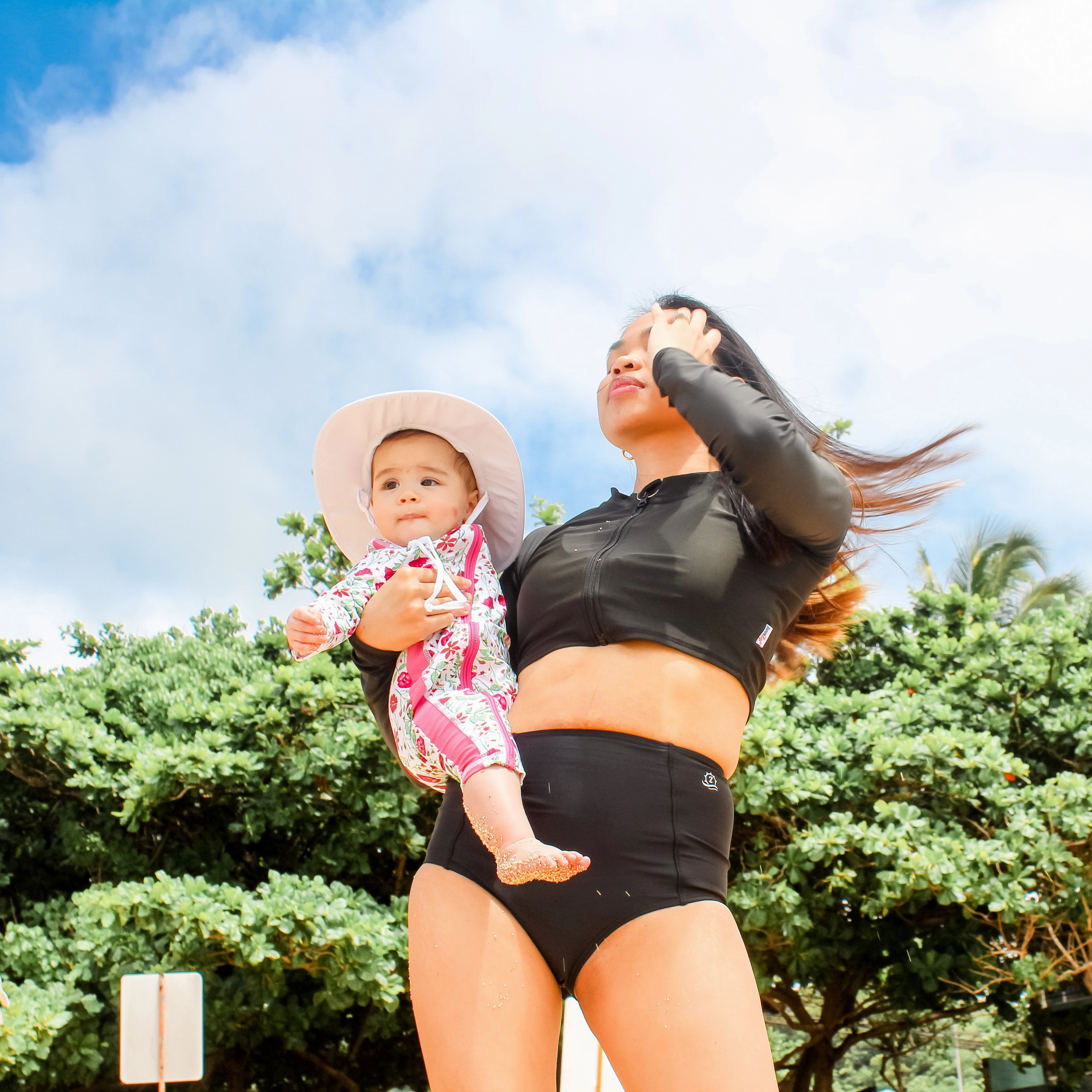 Women's High Waist Bikini Bottoms | "Black"