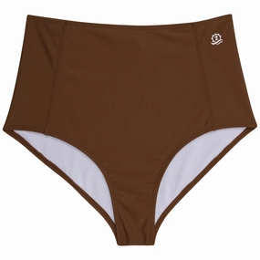 Women's High Waist Bikini Bottoms | "Cold Brew"
