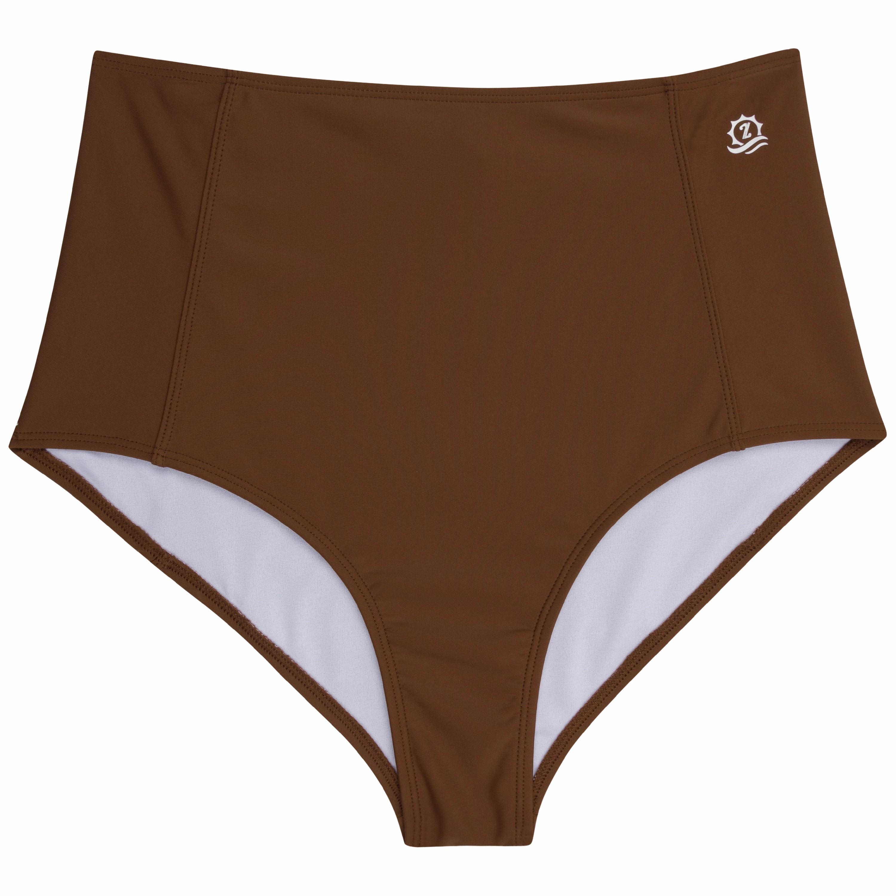 Women's High Waist Bikini Bottoms | "Cold Brew"