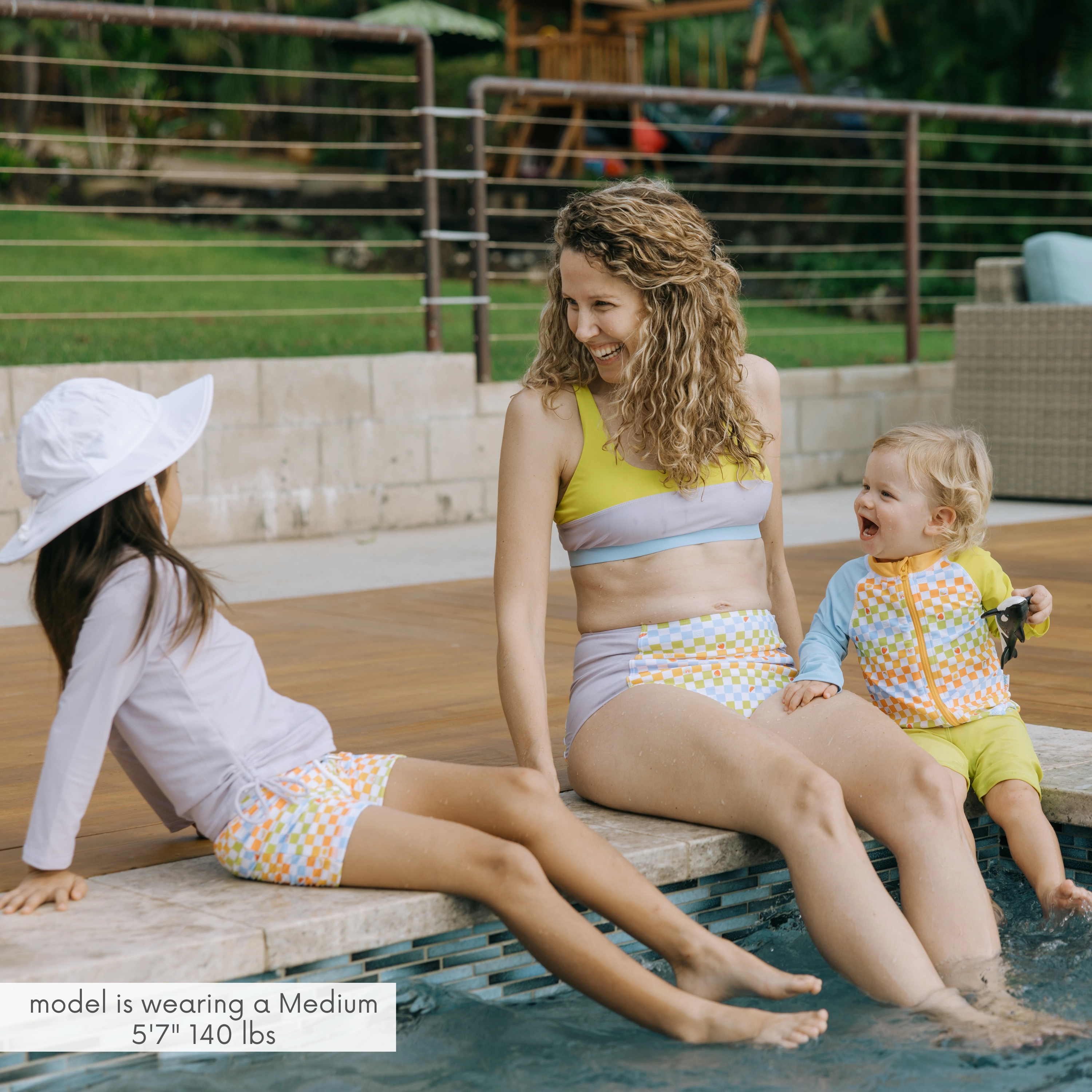 Women's High Waist Bikini Bottoms | "Gamified"