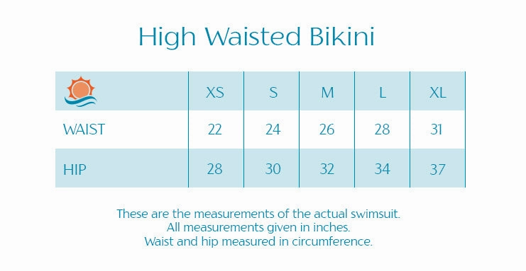 Women's High Waist Bikini Bottoms | "Mint"
