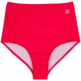Women's High Waist Bikini Bottoms | "Red"