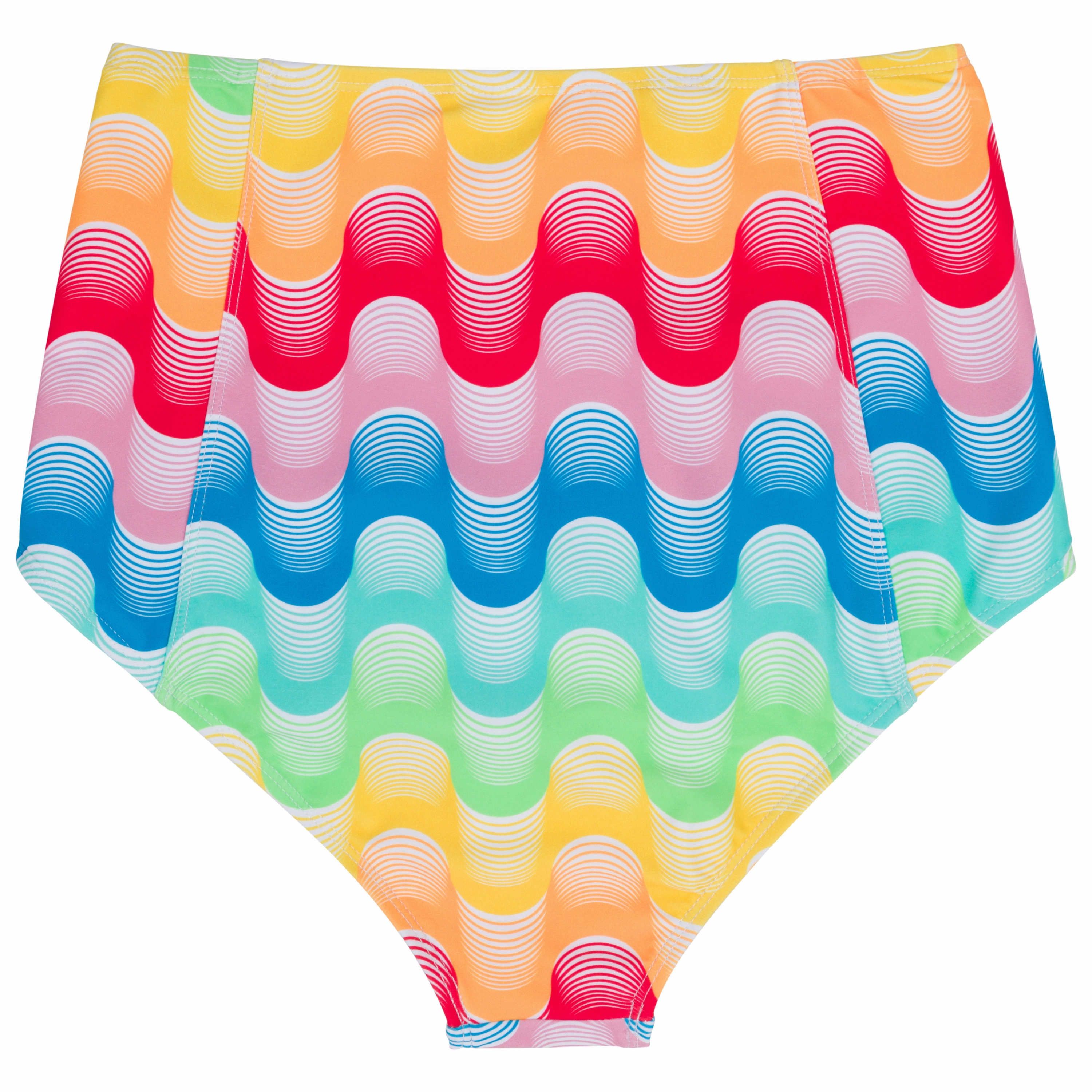 Women's High Waist Bikini Bottoms | "Surf's Up"