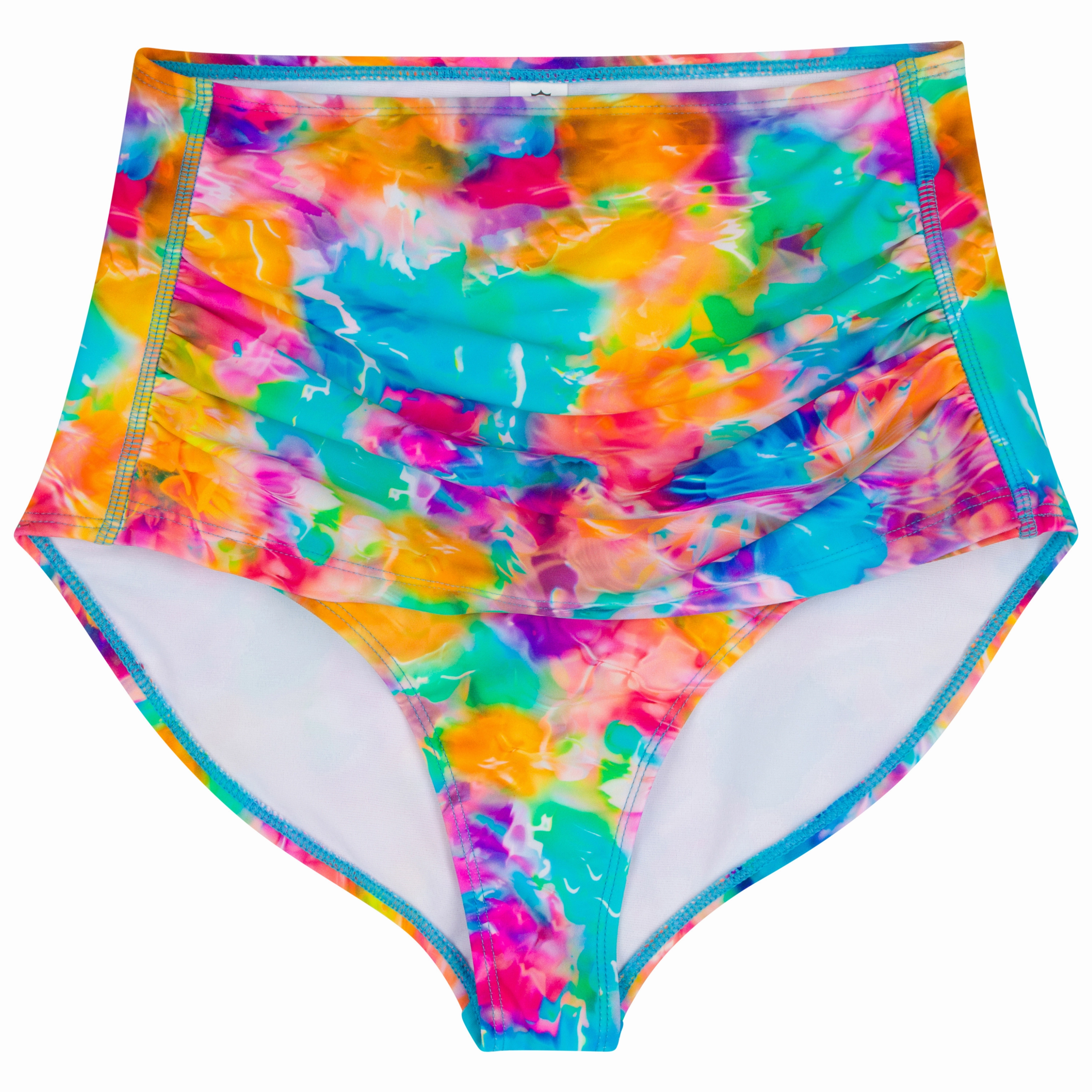 Women's High Waist Bikini Bottoms Ruched | "Impressions"