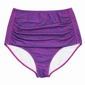 Women's High Waist Bikini Bottoms Ruched | "In Disguise"