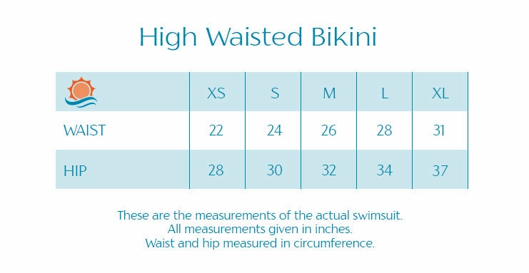 Women's High Waist Bikini Bottoms Ruched | "Oversized Dot"