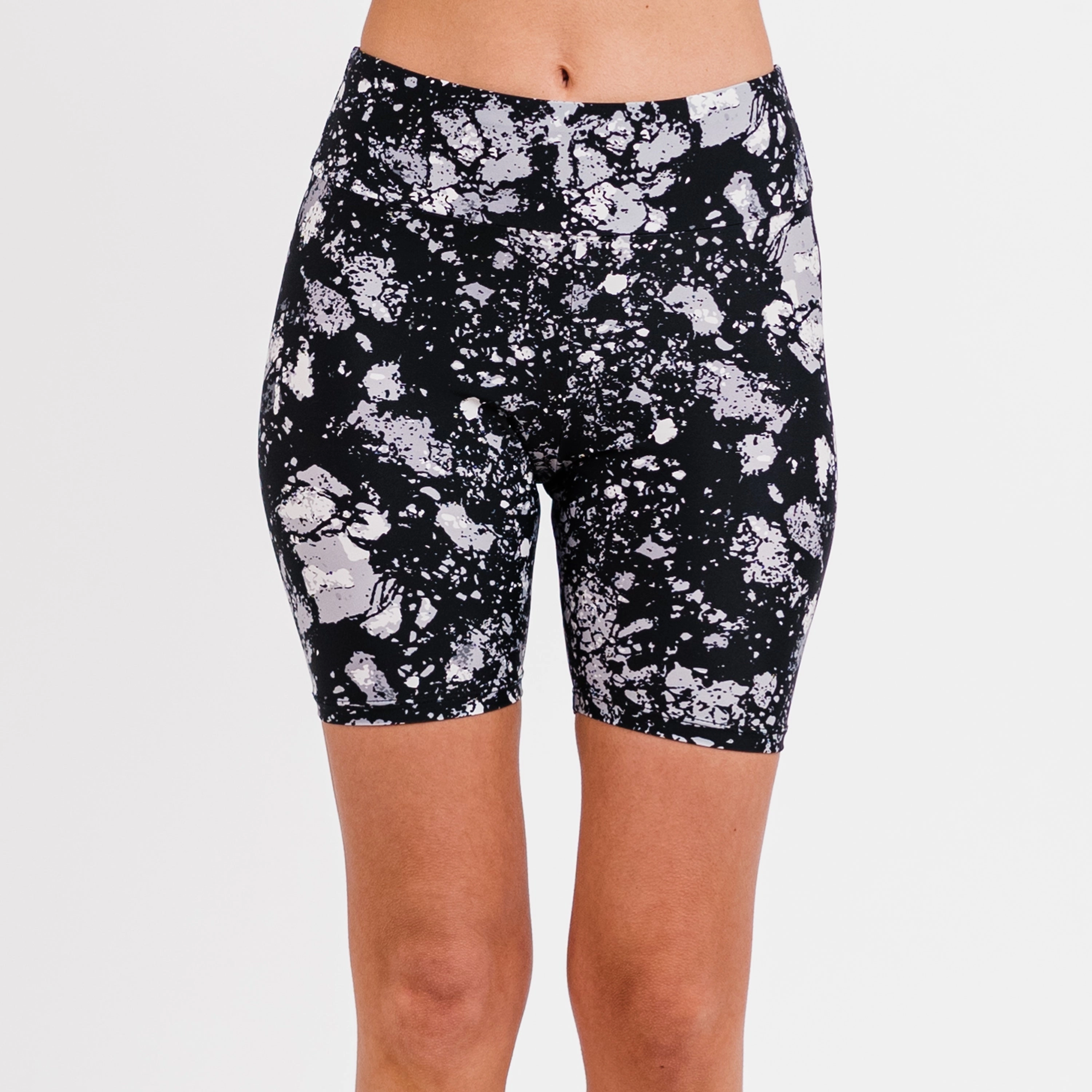 Women's High Waisted Mid-Thigh Swim Shorts - Patterns
