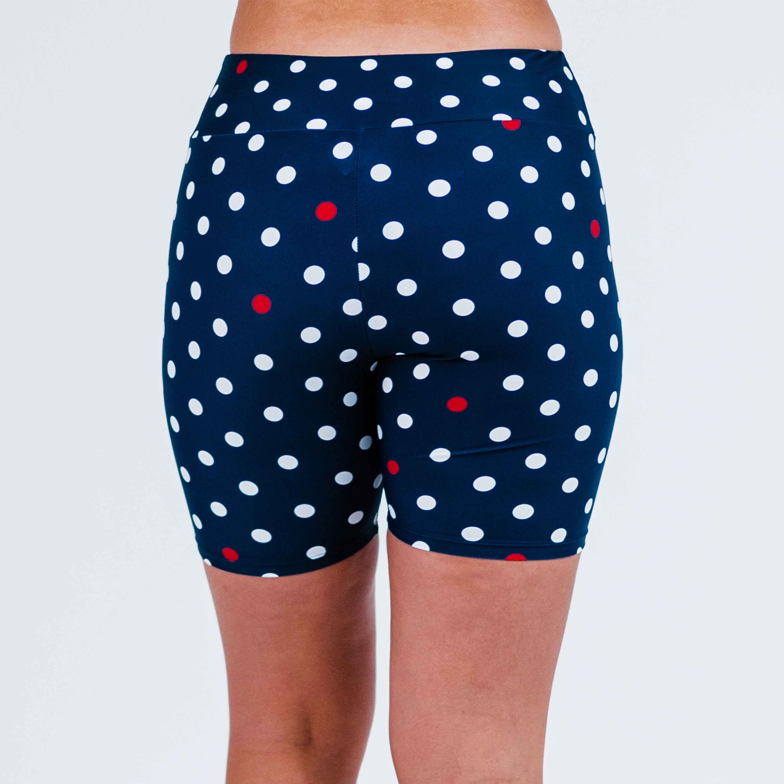 Women's High Waisted Mid-Thigh Swim Shorts - Patterns