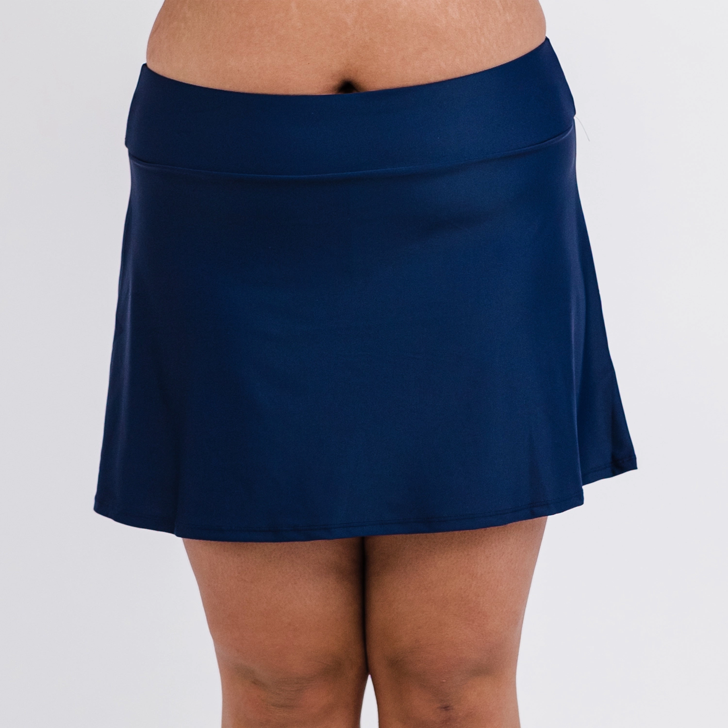 Women's High Waisted Mini Swim Skirt With Shorts