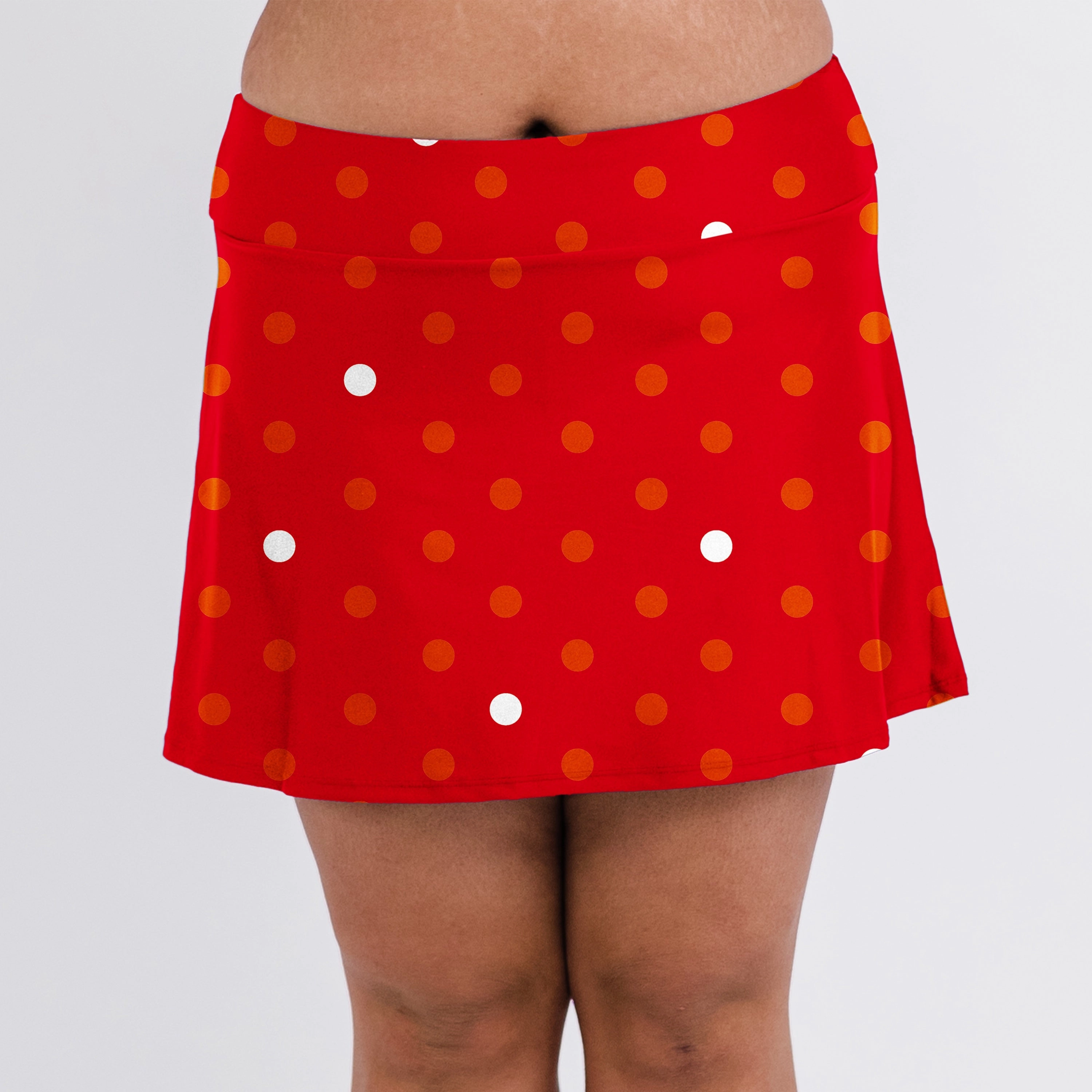 Women's High Waisted Mini Swim Skirt With Shorts