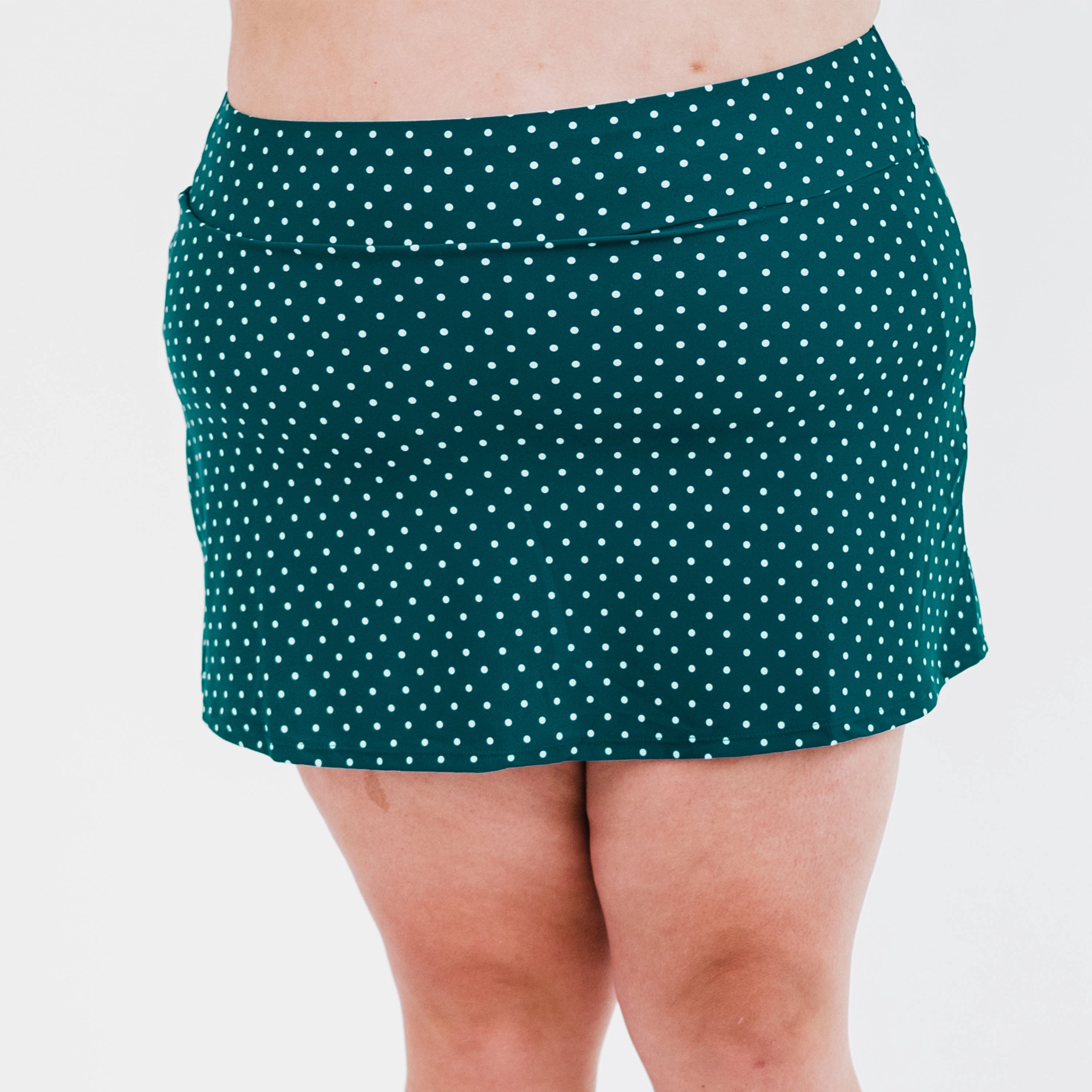 Women's High Waisted Mini Swim Skirt With Shorts
