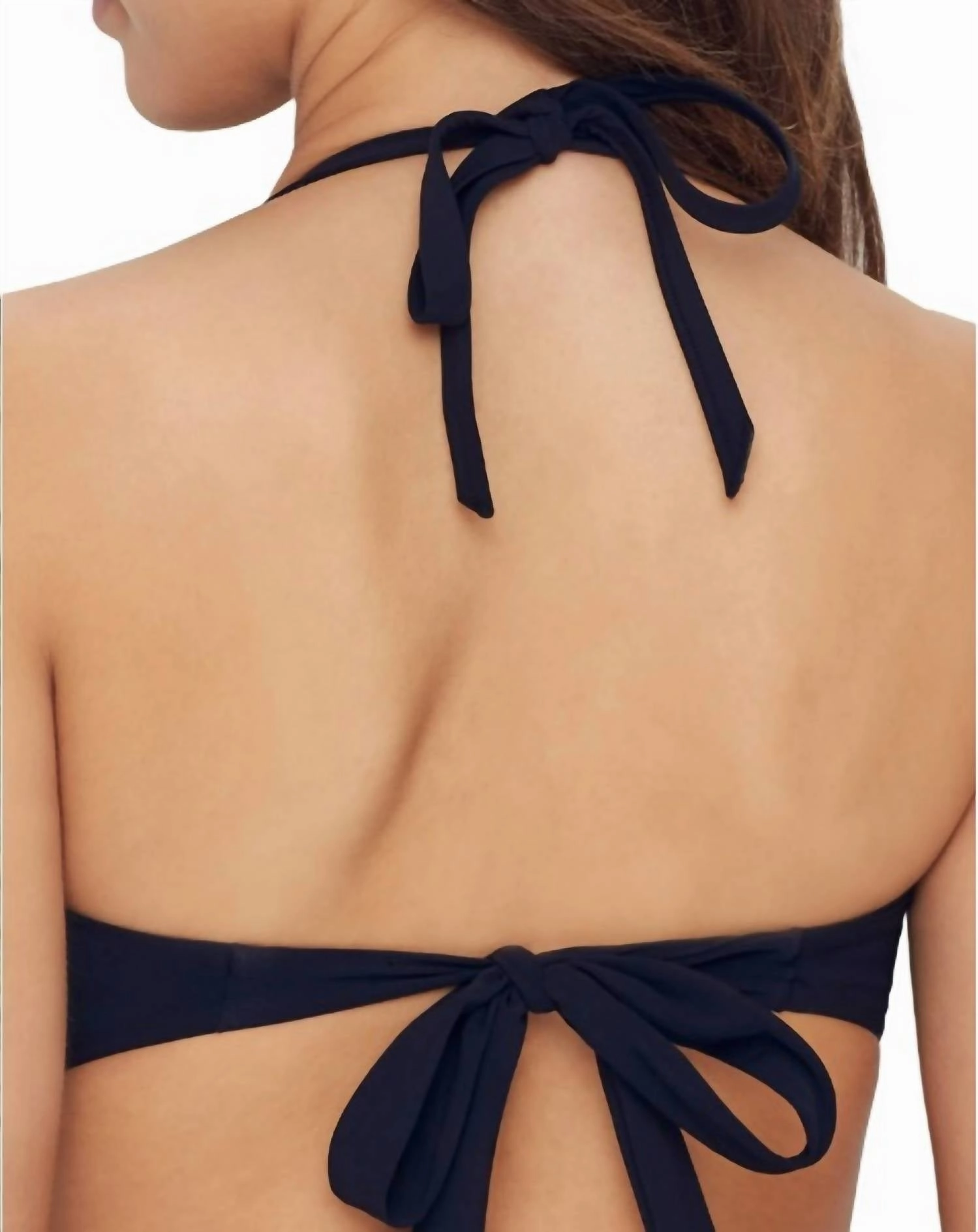 Women's Icon Wire-Free Halter Bikini Top In Black