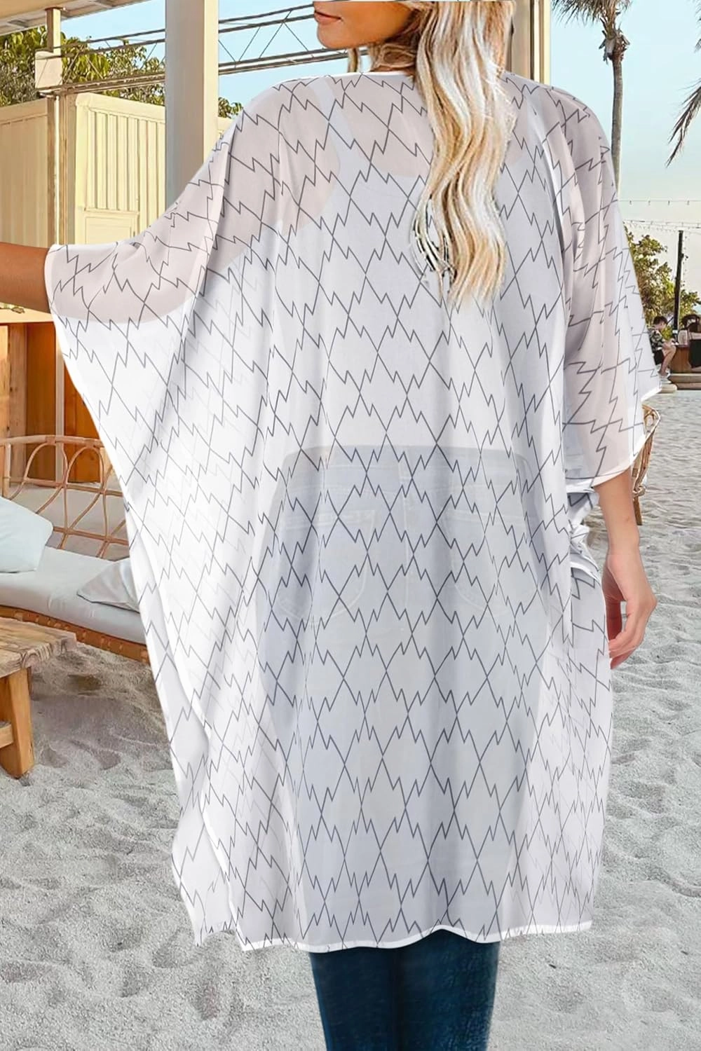 Women's Kimono Beach Cover up for Summer Bathing Suits Cardigans Casual Loose Swimwear