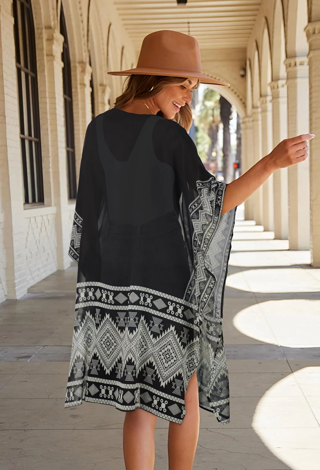 Women's Kimono Swimsuit Coverups Summer Beach Casual Loose Cardigans for Swimwear