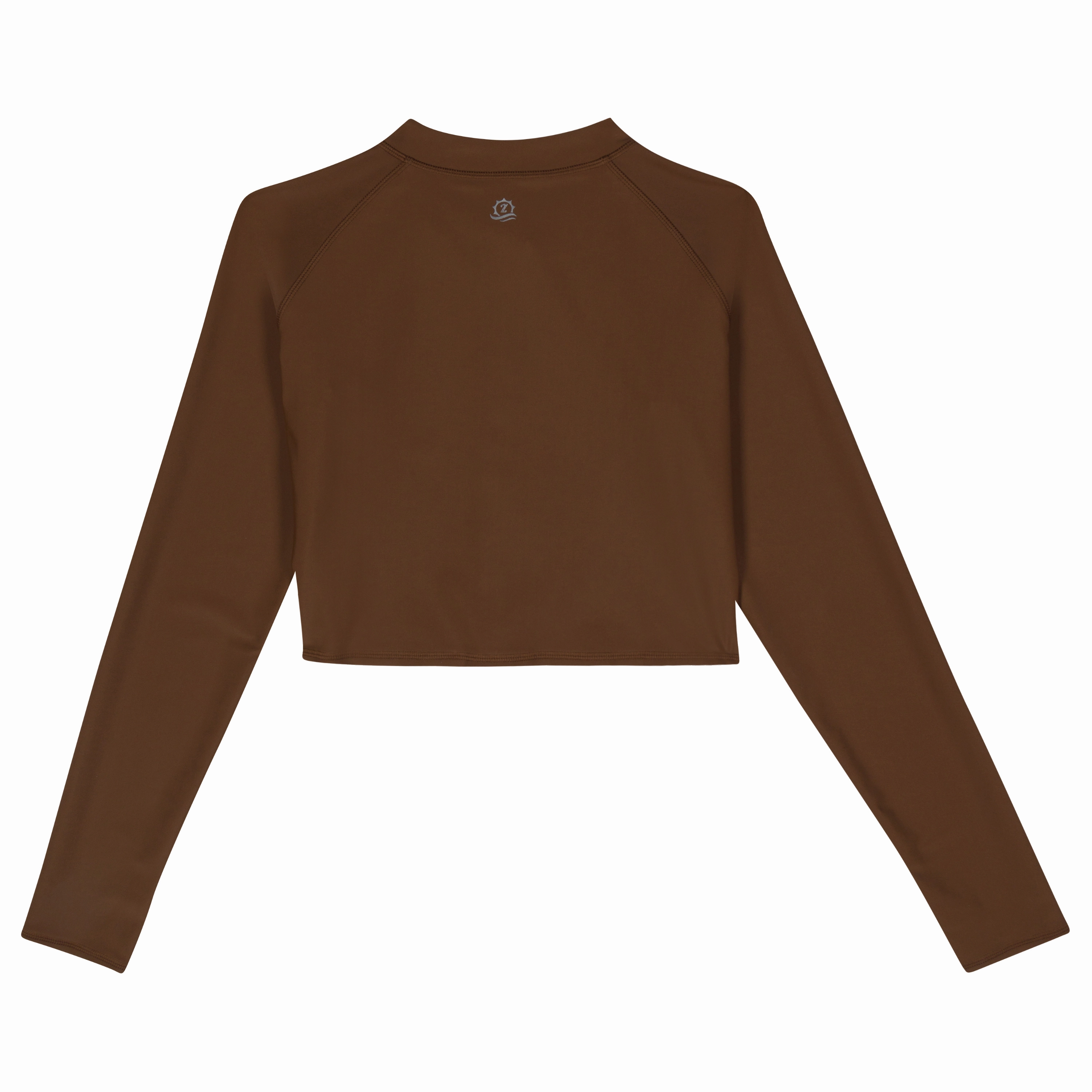 Women's Long Sleeve Crop Rash Guard | ???Cold Brew???
