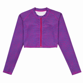 Women's Long Sleeve Crop Rash Guard | ???In Disguise???