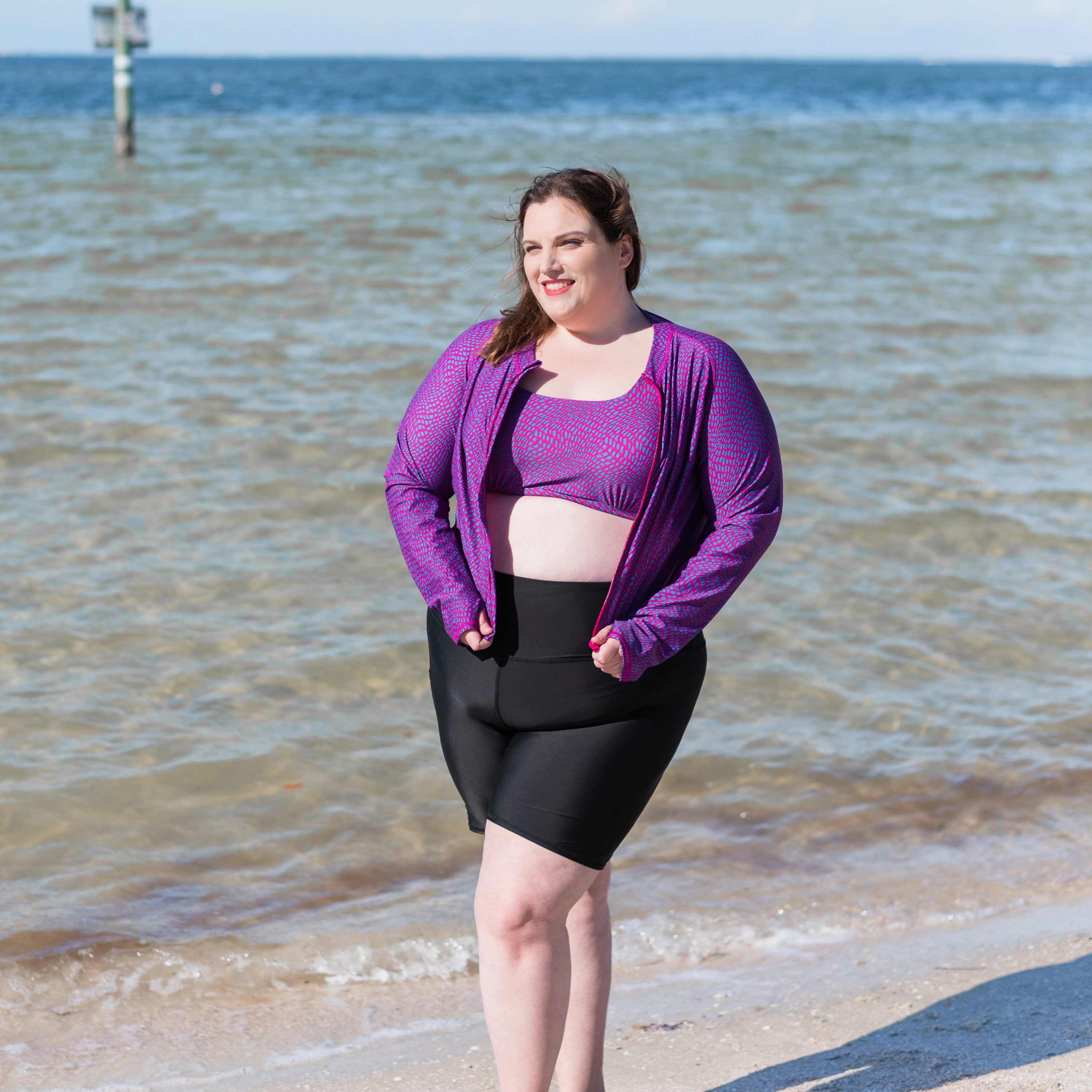 Women's Long Sleeve Crop Rash Guard | ???In Disguise???