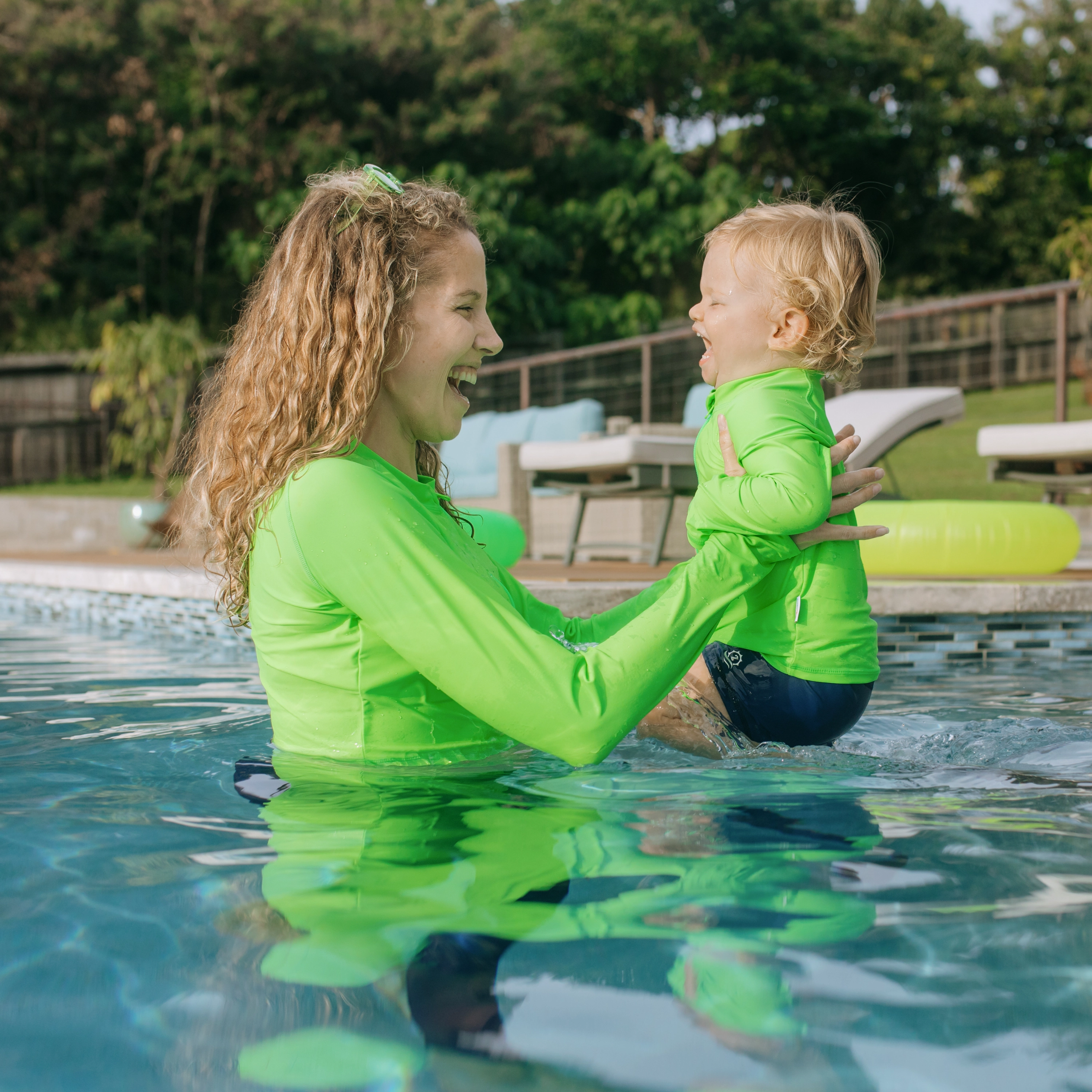 Women's Long Sleeve Crop Rash Guard | ???Neon Green???